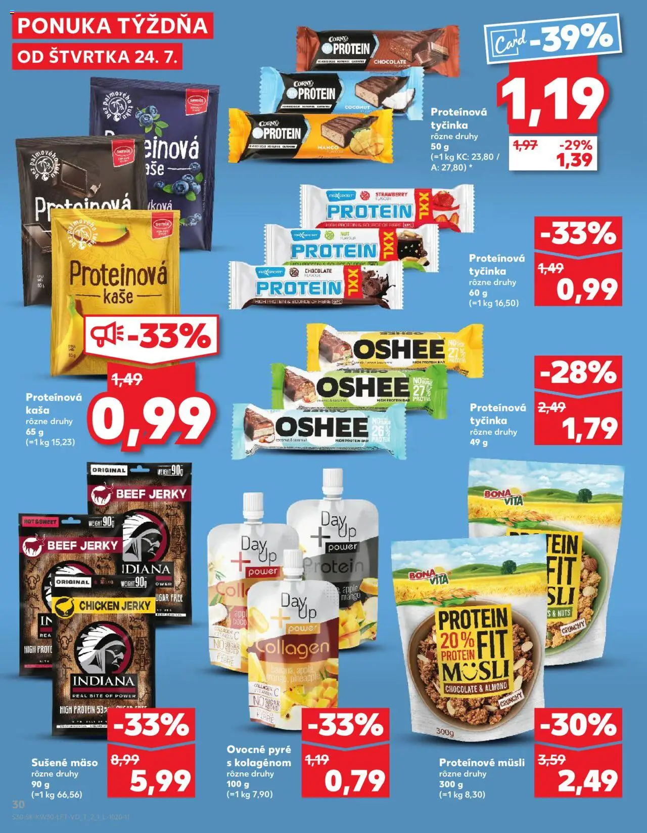 Kaufland Žilina │ platný od 24.07.2025 | Strana: 30 | Produkty: Protein