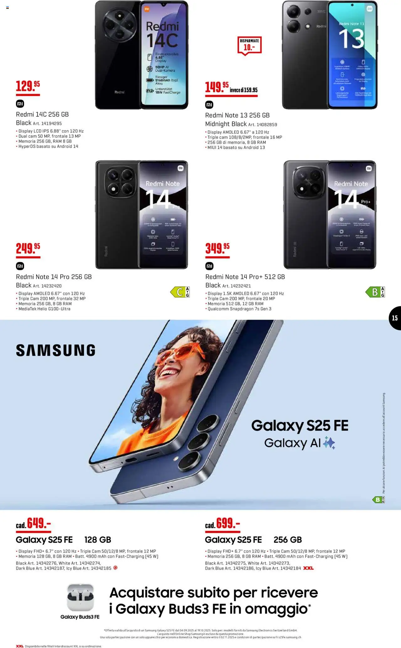 Interdiscount Aktionen Brand Love IT – gültig ab 08.09.2025 | Seite: 15 | Produkte: Kamera, Samsung
