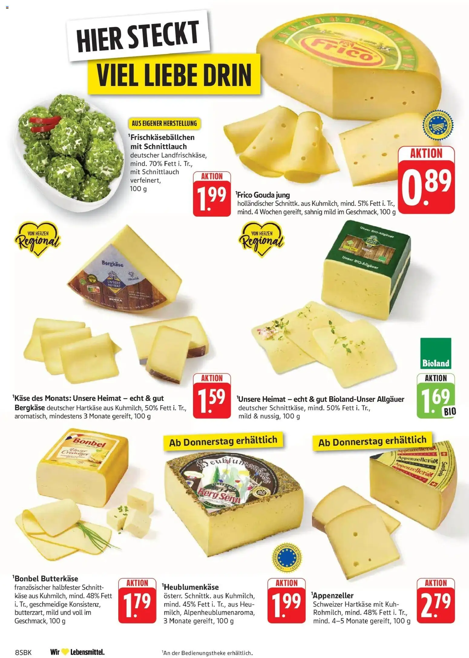 Edeka prospekt Walldorf	 – gültig ab 02.03.2026 | Seite: 8 | Produkte: Butter, Käse, Gouda