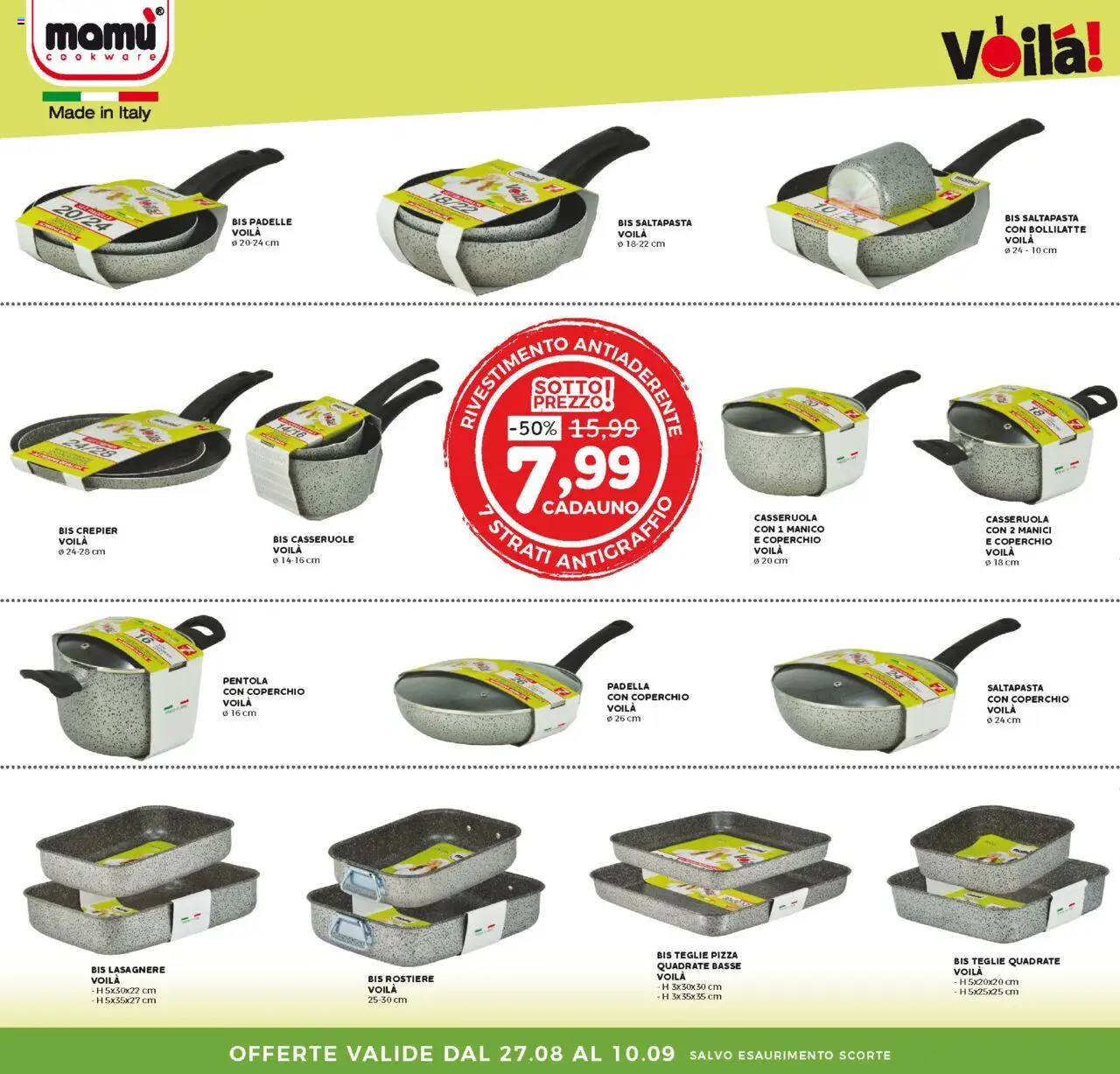 Volantino Happy Casa del 27.08.2025 | Pagina: 2 | Prodotti: Pizza, Padella, Casseruola
