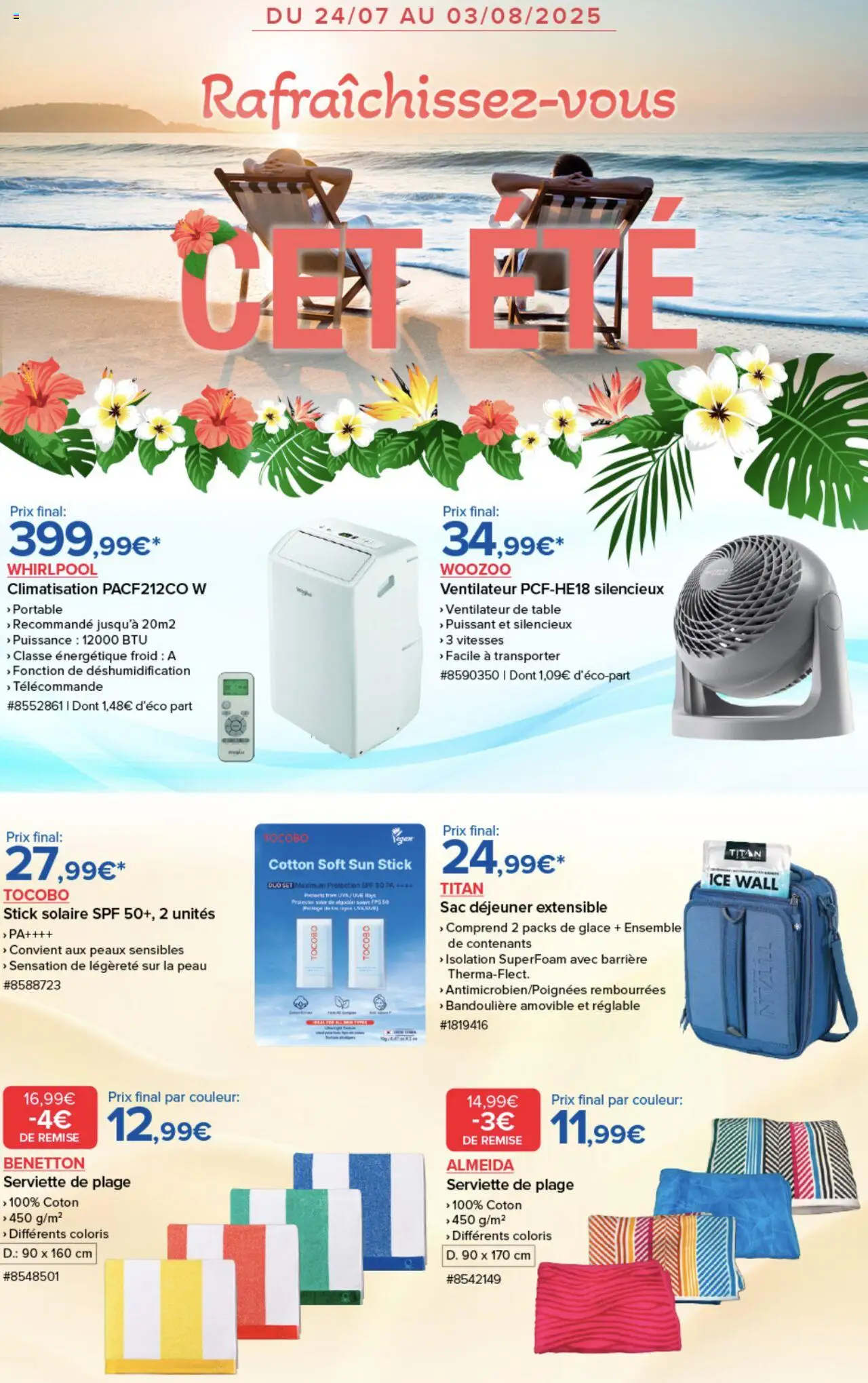  | Page: 1 | Produits: Ventilateur, Coton, Table, Portable