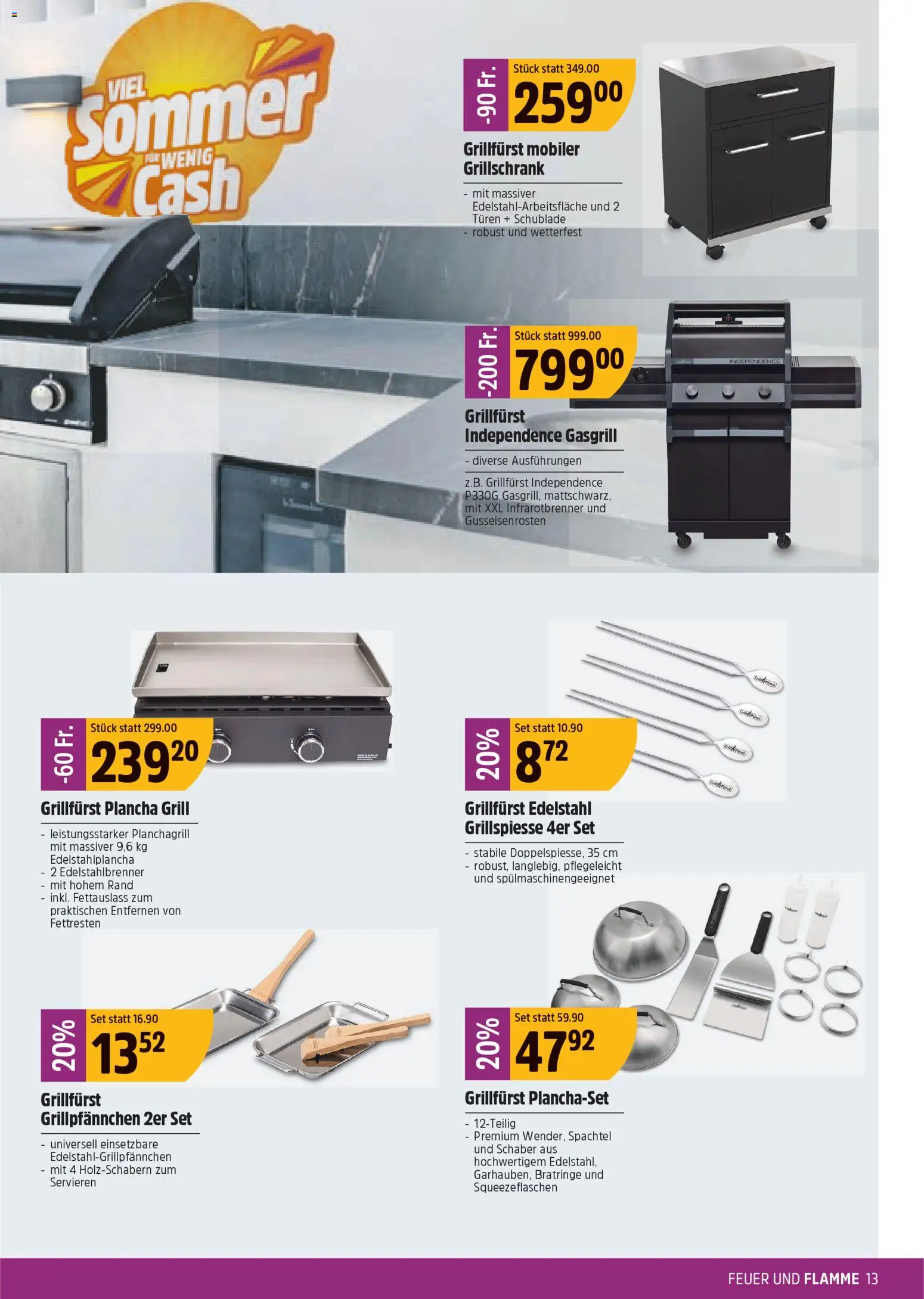 TopCC aktionen – gültig ab 06.04.2026 | Seite: 13 | Produkte: Grill