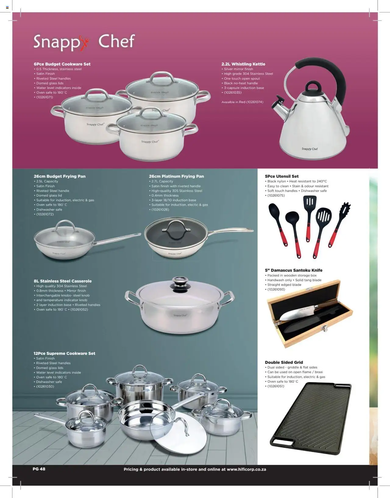 HiFi Corp - Extended Range Catalogue │ valid from 12.02.2024 | Page: 48 | Products: Dishwasher, Box, Water, Griddle