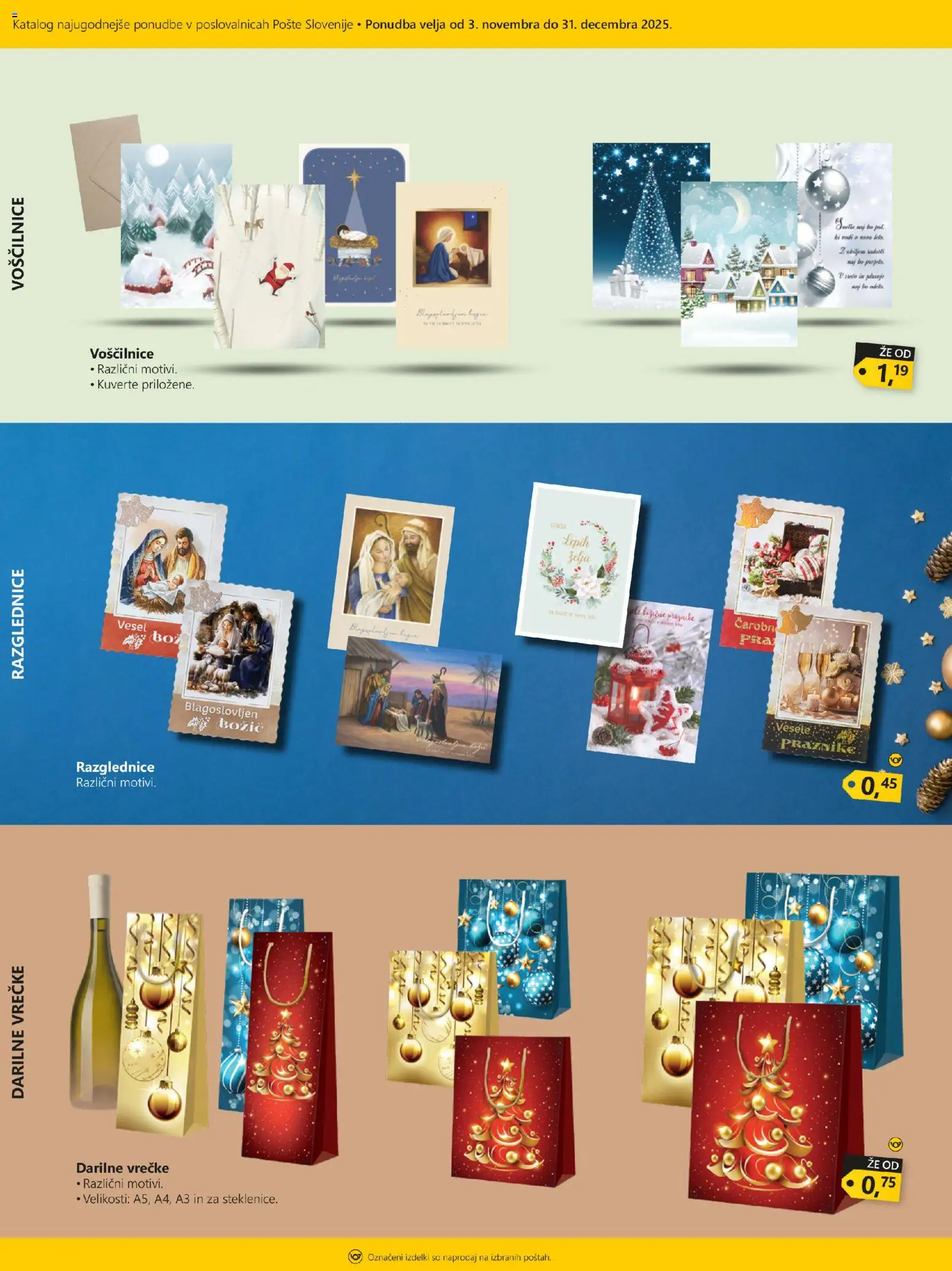 Novi Pošta Slovenije katalog ponudbe – veljaven od 03.11.2025 | Stran: 4