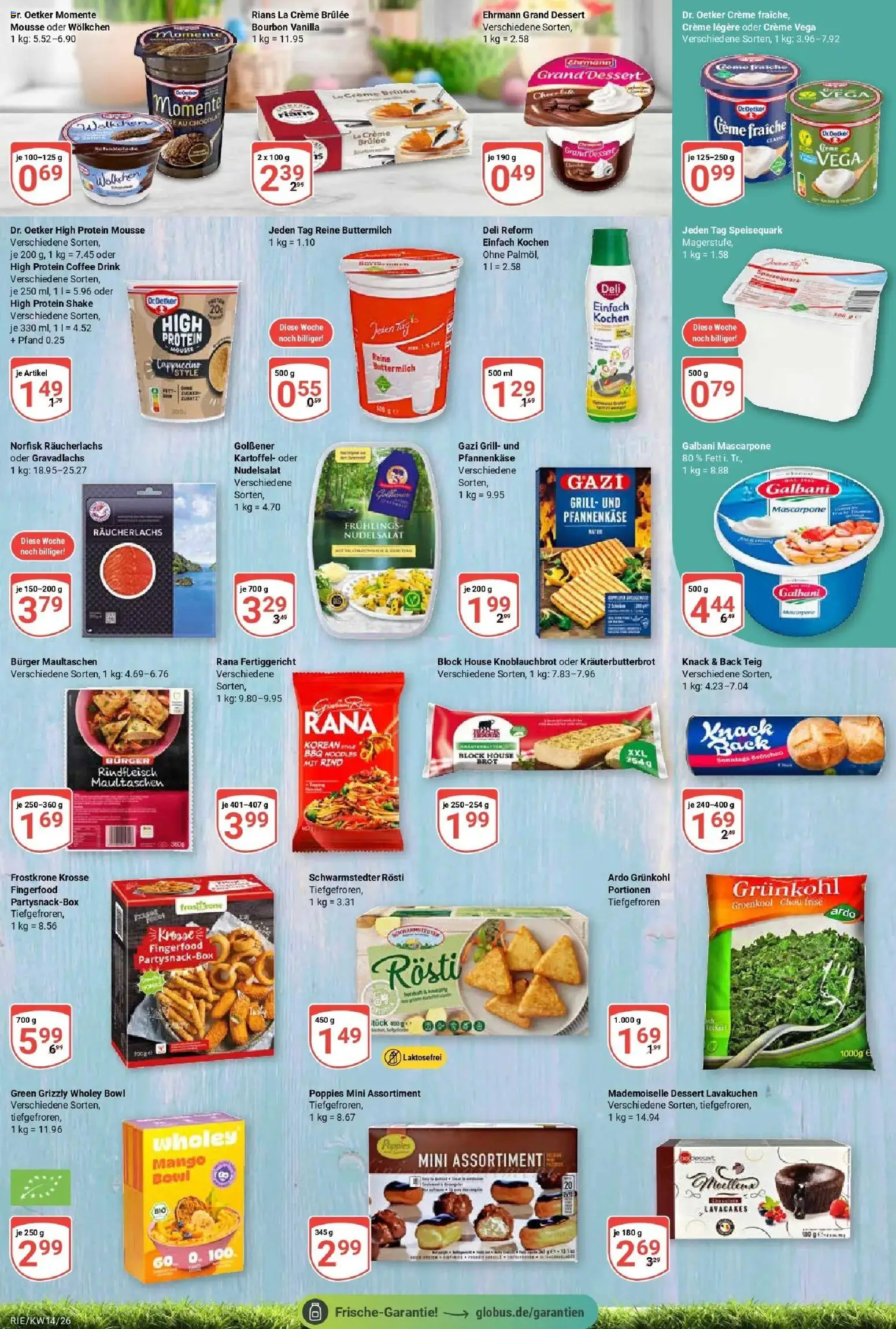 Globus prospekt Bochum-Riemke	 – gültig ab 30.03.2026 | Seite: 13 | Produkte: Grill, Buttermilch, Creme brulee, Speisequark