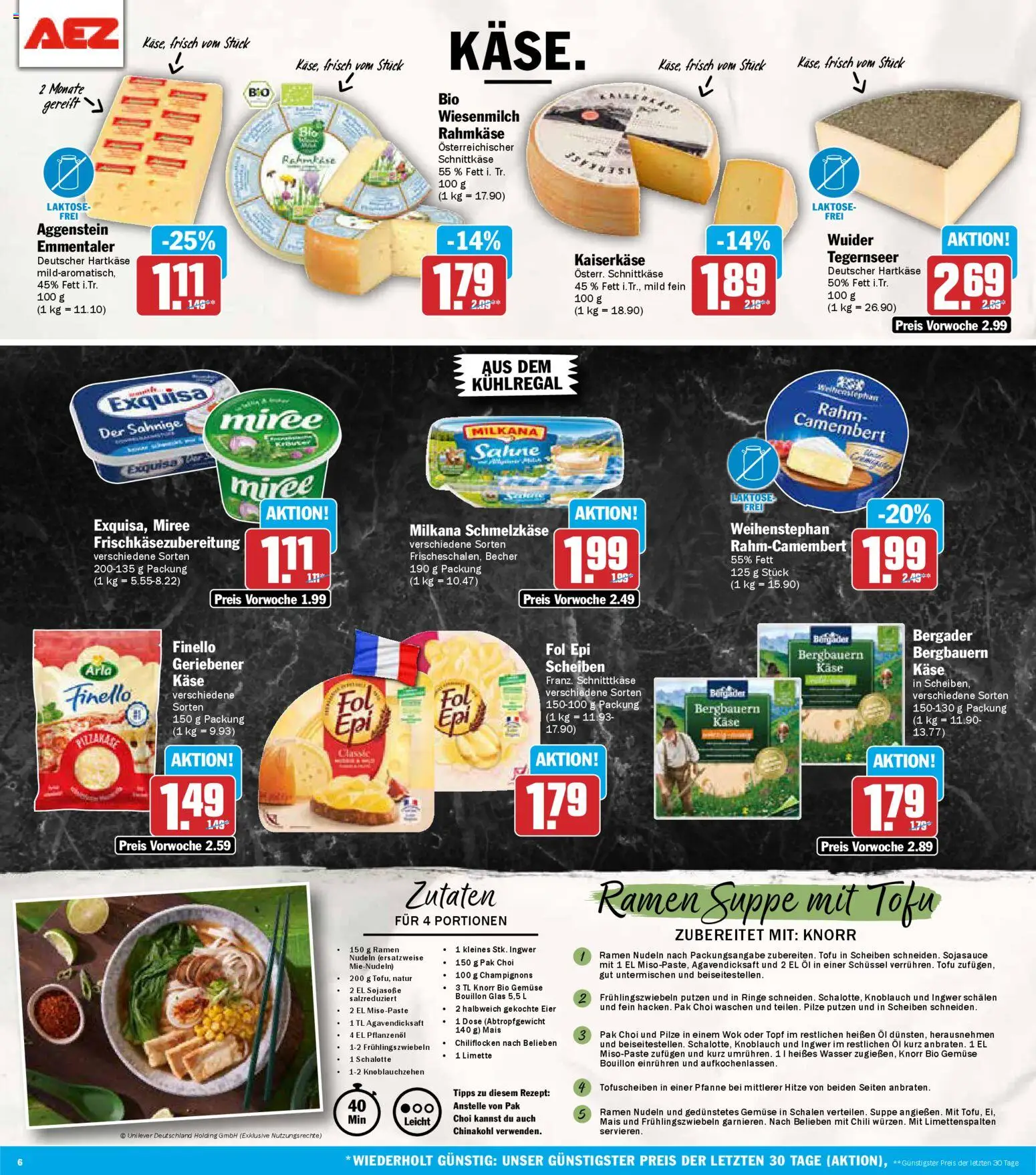 AEZ Prospekt 	 – gültig ab 05.01.2026 | Seite: 6 | Produkte: Eier, Milkana, Champignons, Wok