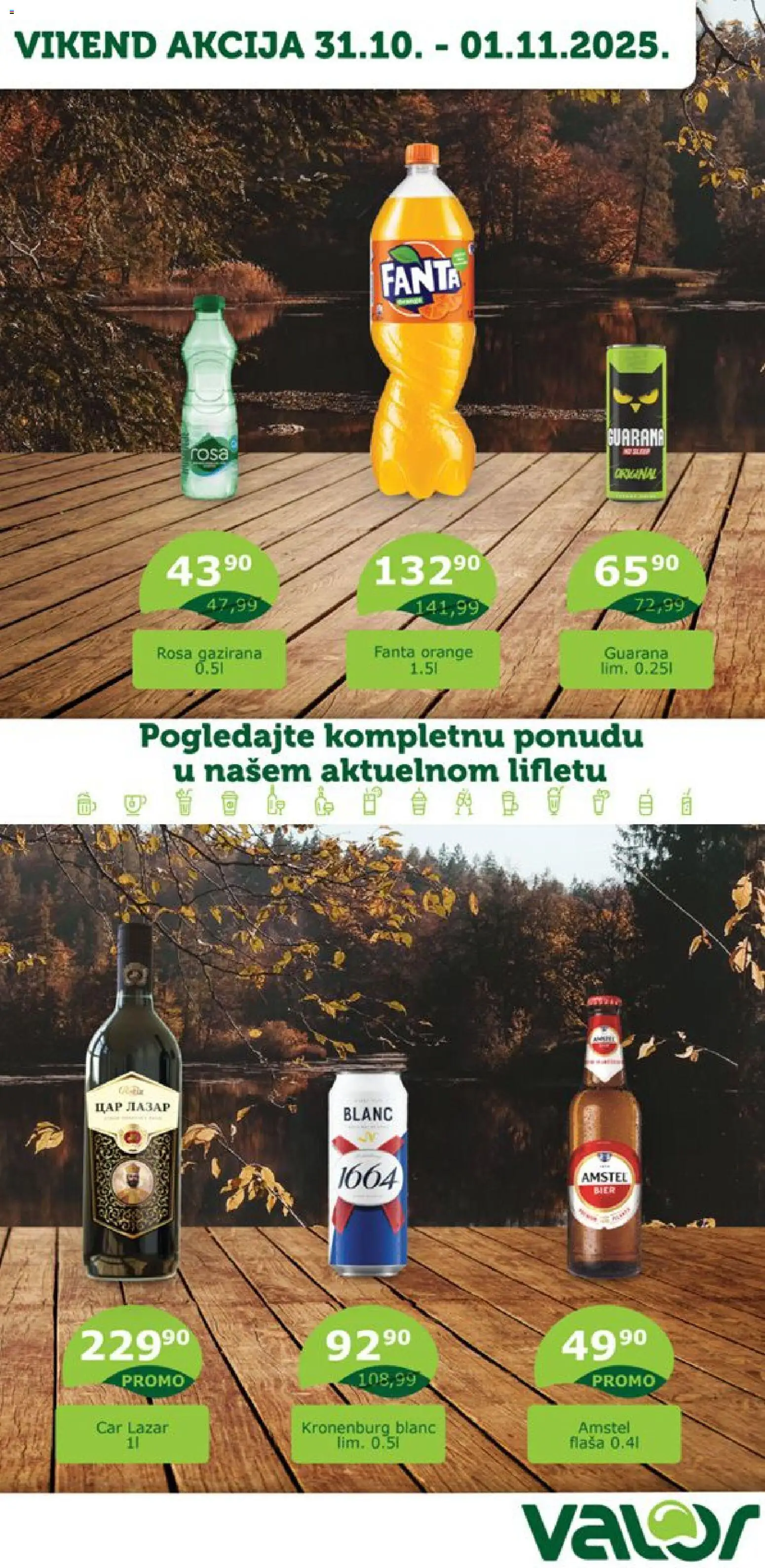 Valor katalog - važi od 31.10.2025 | Strana: 1 | Proizvode: Amstel, Guarana