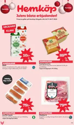 Hemköp - erbjudanden - Förhandsvisning av reklamblad från butik Hemköp aktuell från 24.11.2025
