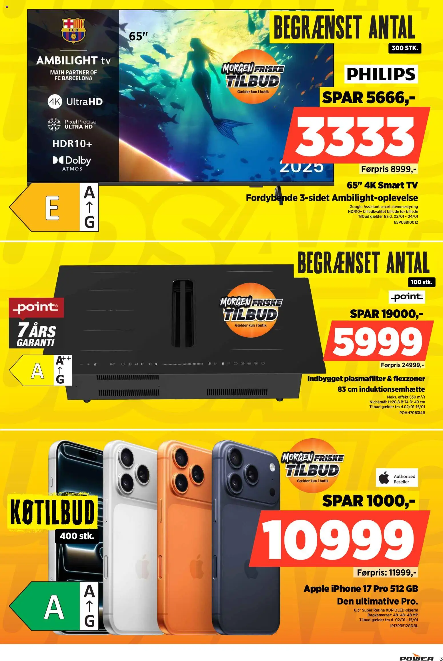 Power tilbudsavis – gyldig fra 02.01.2026 | Side: 3 | Produkter: Smart TV, TV