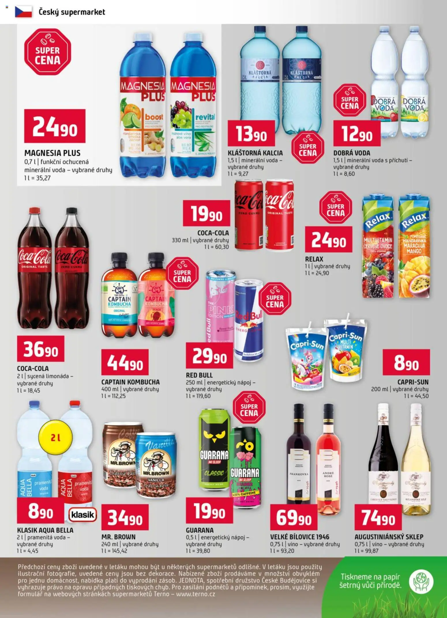 Terno leták od 14.01.2026 | Strana: 12 | Produkty: Mango, Limonáda, Coca cola, Kláštorná kalcia