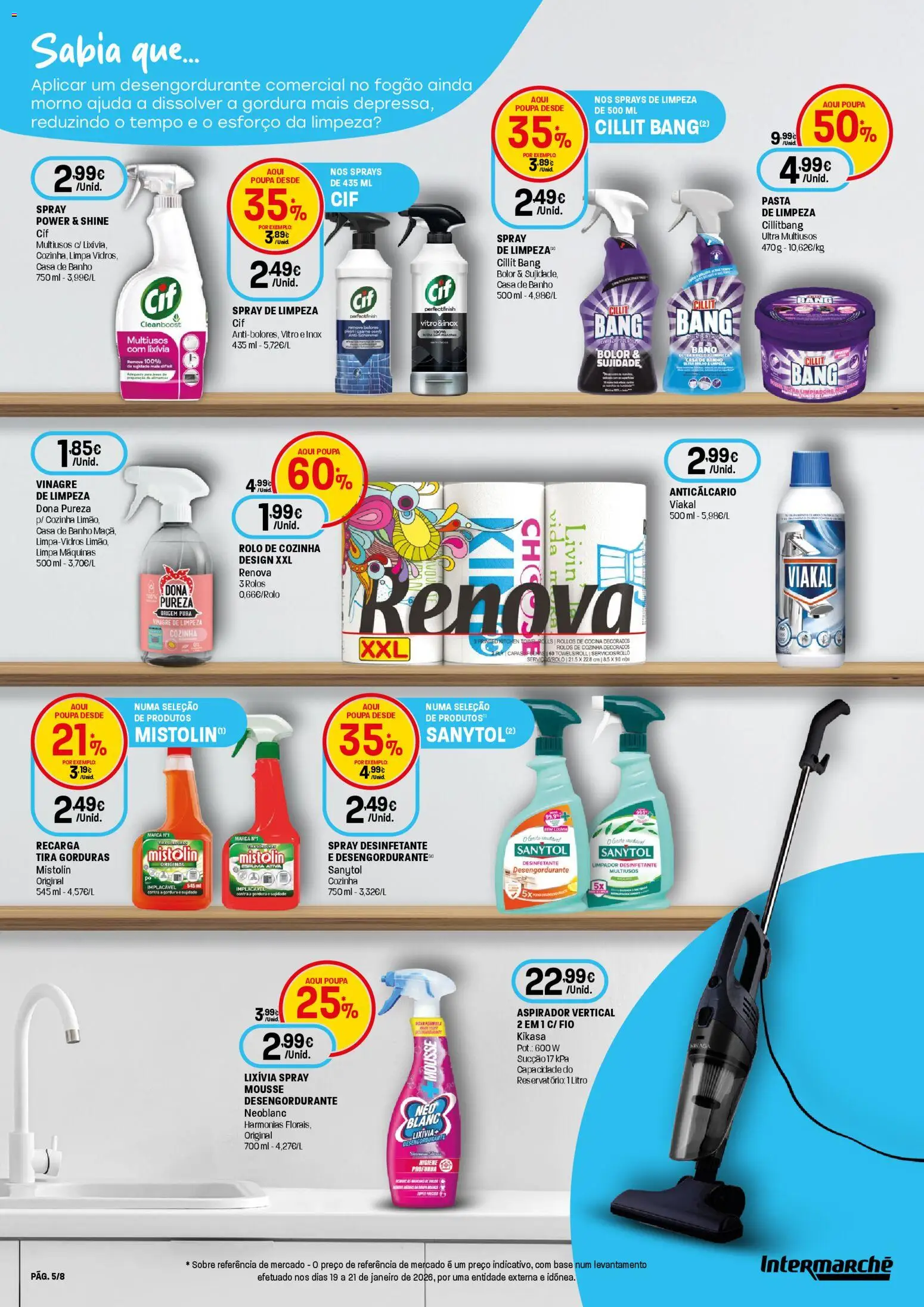 Intermarché Folheto Contact │ válido de 05.03.2026 | Página: 5 | Produtos: Vinagre, Fogão, Aspirador, Maça