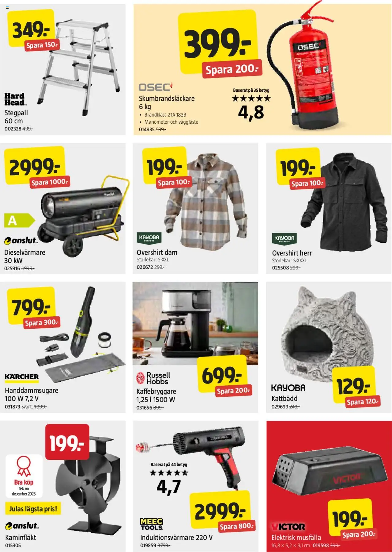 Jula reklamblad aktuell från 16.10.2025 | Sida: 7 | Produkter: Kaffebryggare, Musfälla