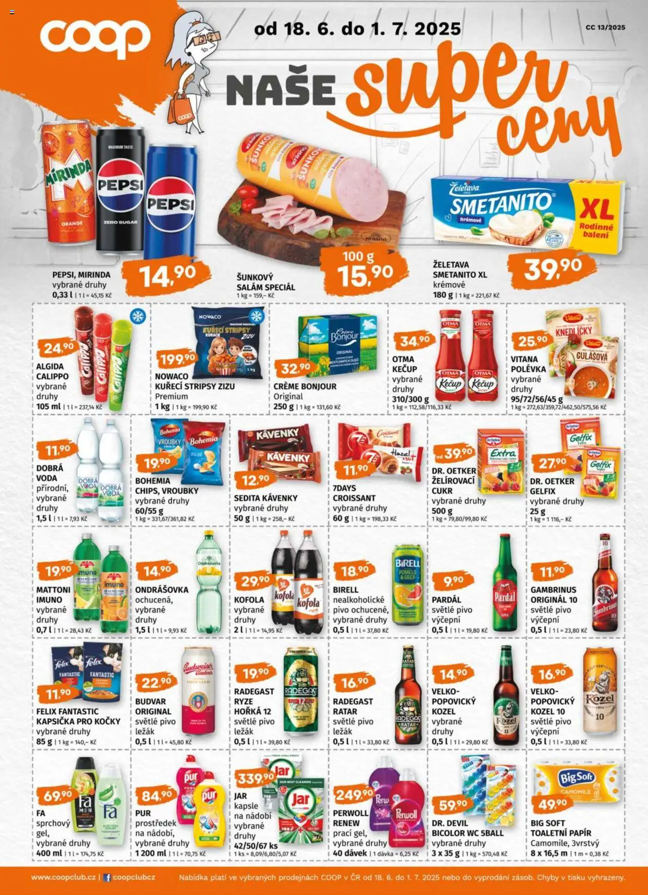 Trefa leták od 18.06.2025 | Strana: 9 | Produkty: Mattoni, Budvar, Kozel 10, Kečup