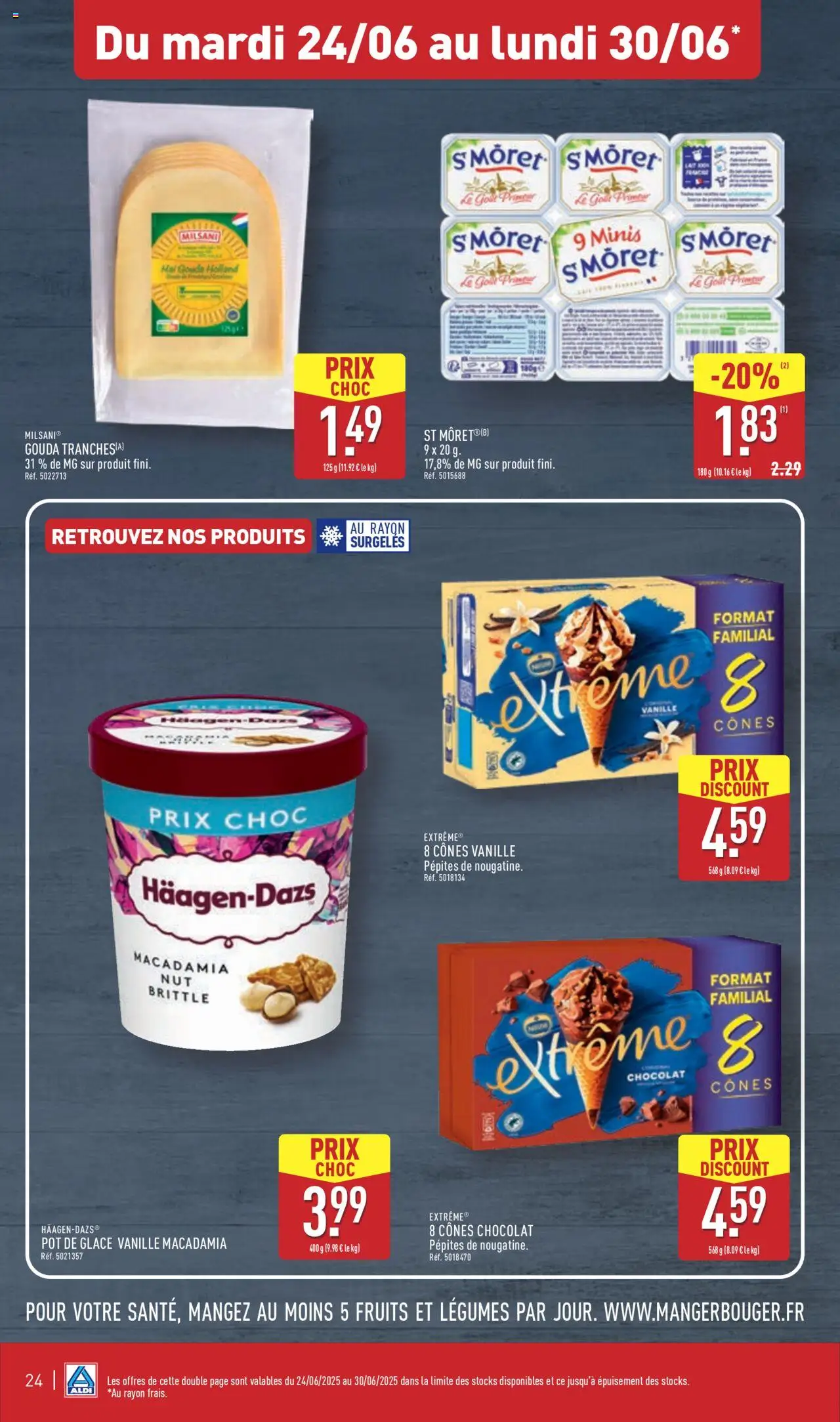  | Page: 27 | Produits: Cônes, Chocolat, Gouda