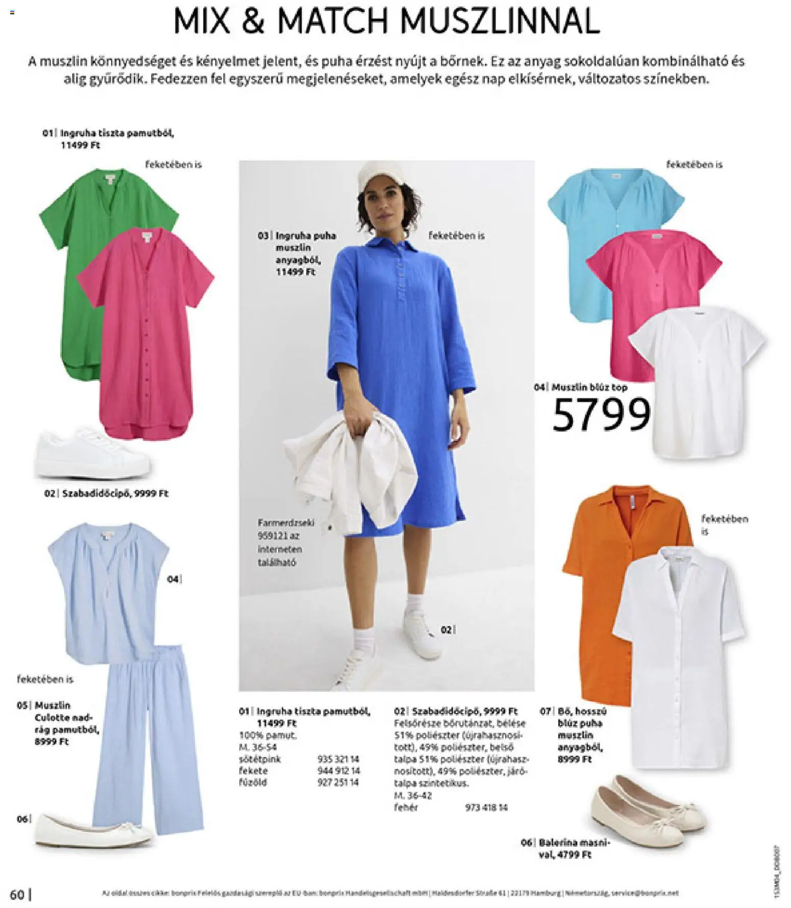 Bonprix akciós ujság - amely érvényes a következő dátumtól: 30.03.2026 | Oldal: 62 | Termékek: Ingruha