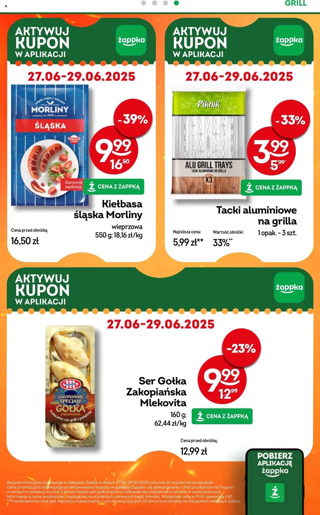 Żabka Gazetka od 18.06.2025 | Strona: 25 | Produkty: Grill, Bagietka, Mozzarella, Sos