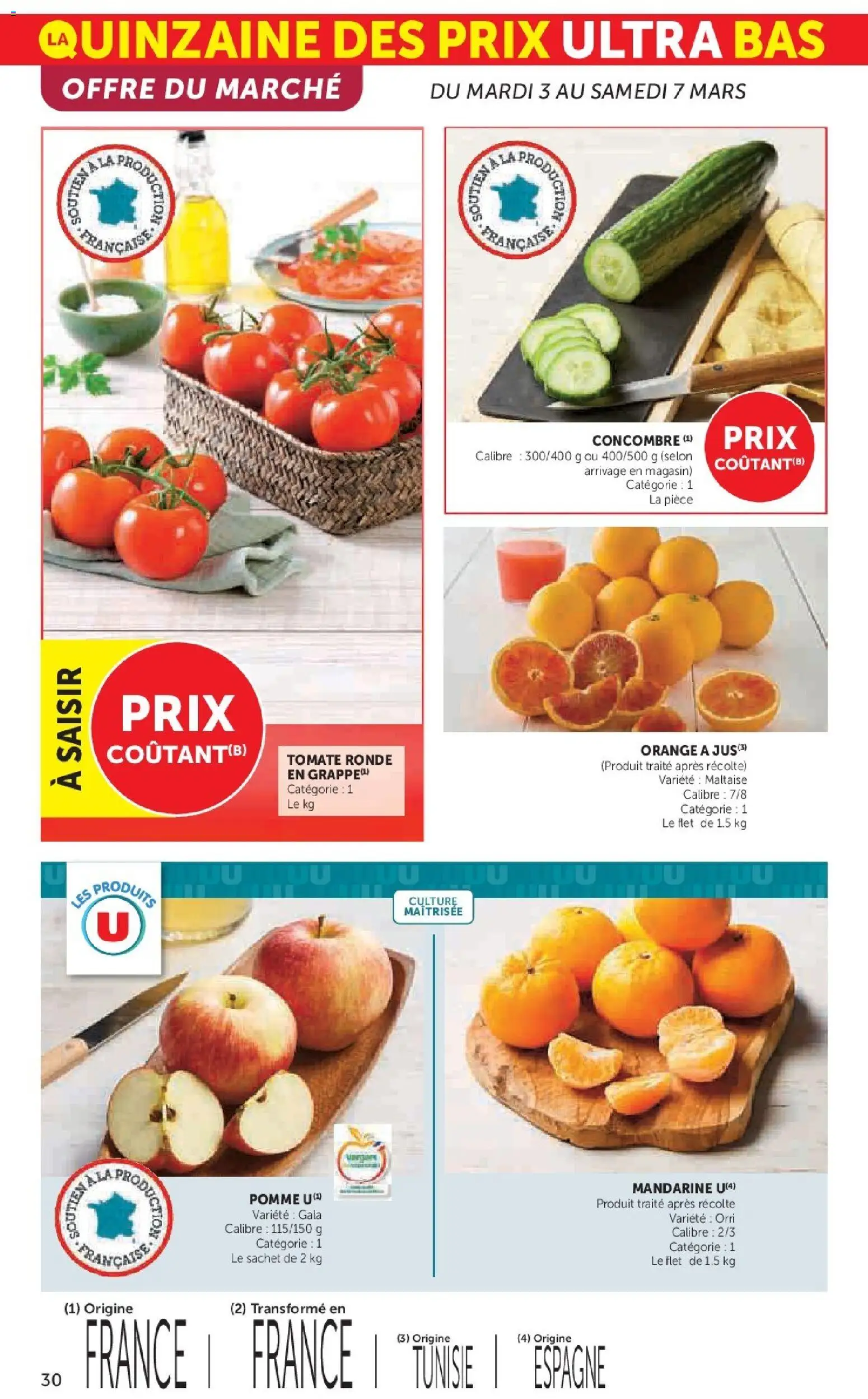 {H1} | Page: 30 | Produits: Concombre, Orange, Pomme