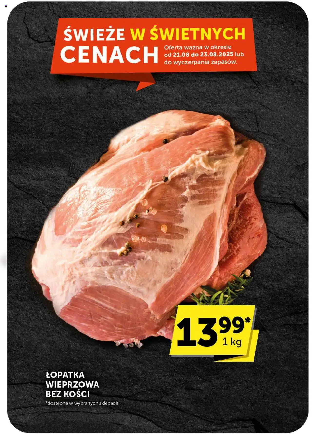 Euro Sklep Gazetka od 21.08.2025 | Strona: 16 | Produkty: Łopatka wieprzowa