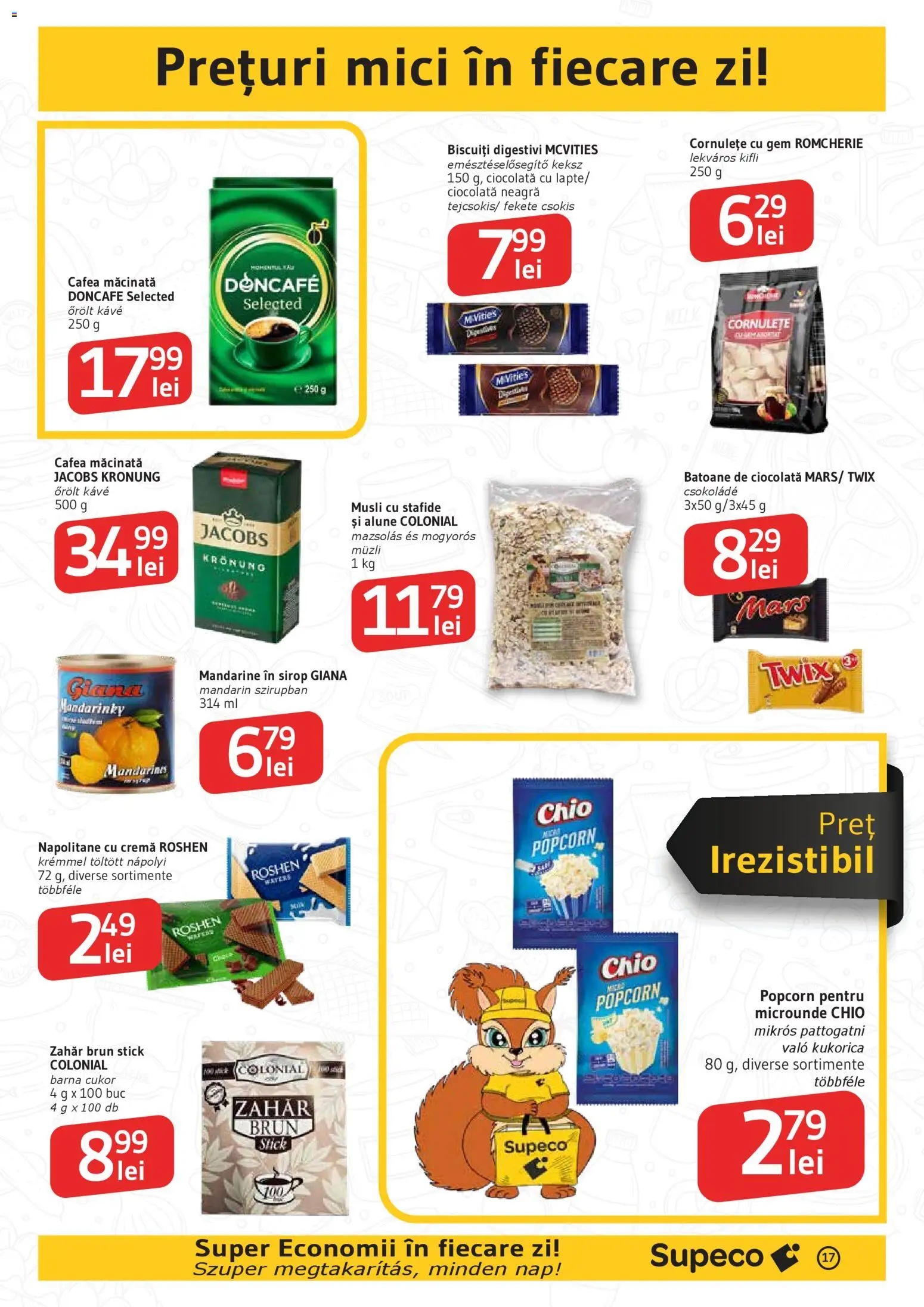 Noul catalog Supeco – valabil de la 16.04.2026 | Pagină: 17 | Produse: Mici, Gem, Cremă, Zahăr
