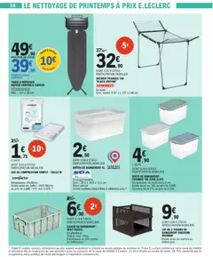 E.Leclerc - Prévisualisation de LOT DE 2 TIROIRS DE RANGEMENT DRESSING MARRON, Lot de 2 tiroirs de rangement dressing marron. valide à partir de 10.03.2026 | Page: 38