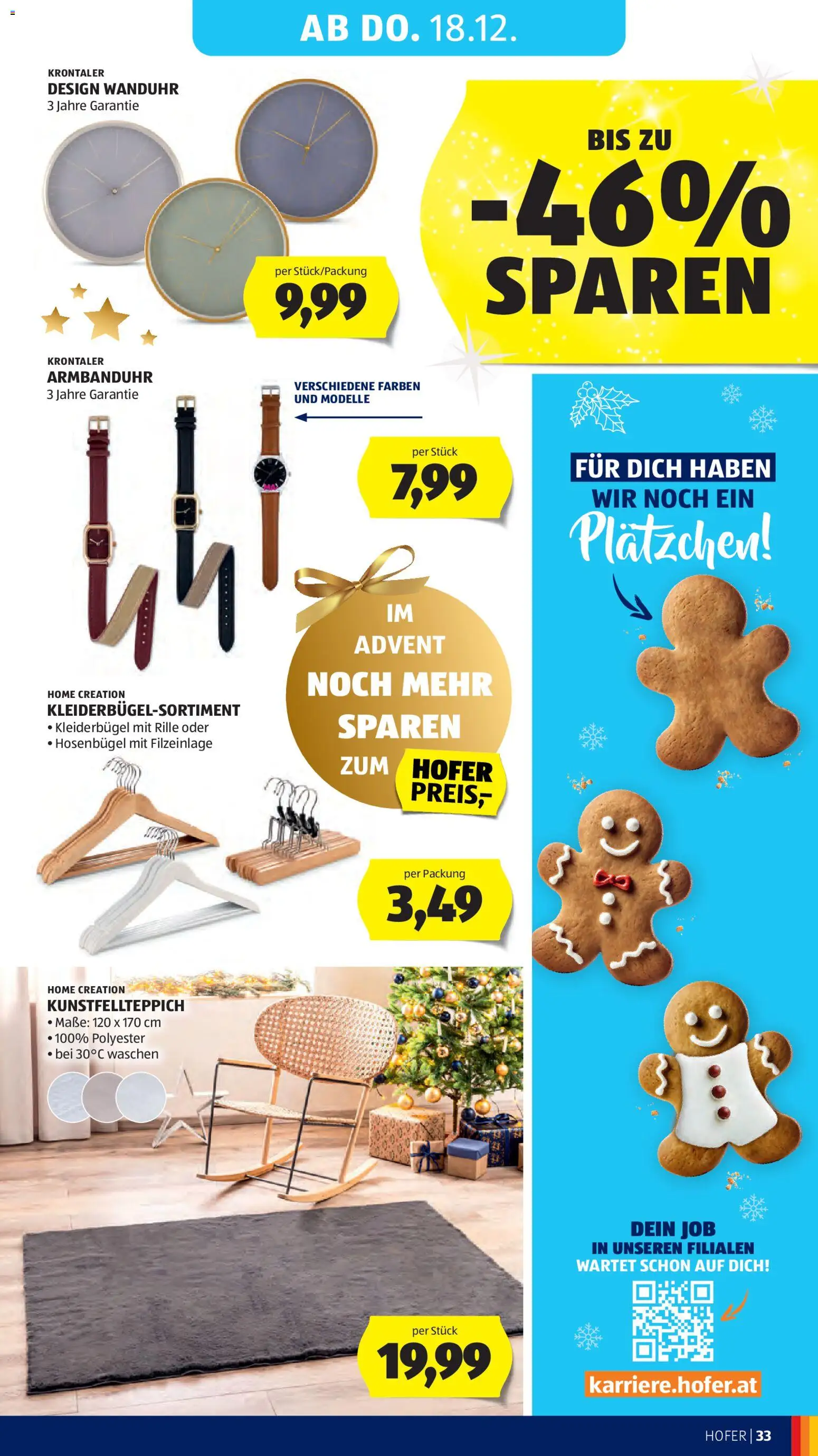 Hofer Flugblatt gültig ab 12.12.2025 | Seite: 45 | Produkte: Kleiderbügel