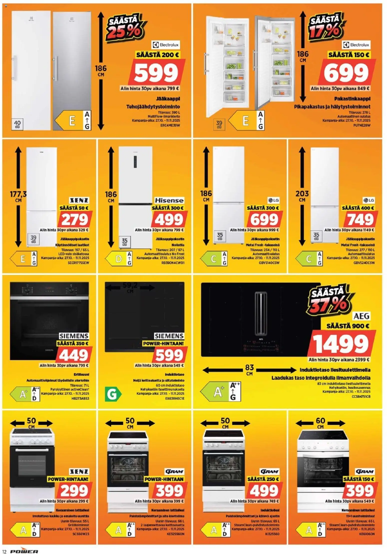 Power tarjoukset – voimassa 20.10.2025 alkaen | Sivu: 12 | Tuotteet: Induktiotaso