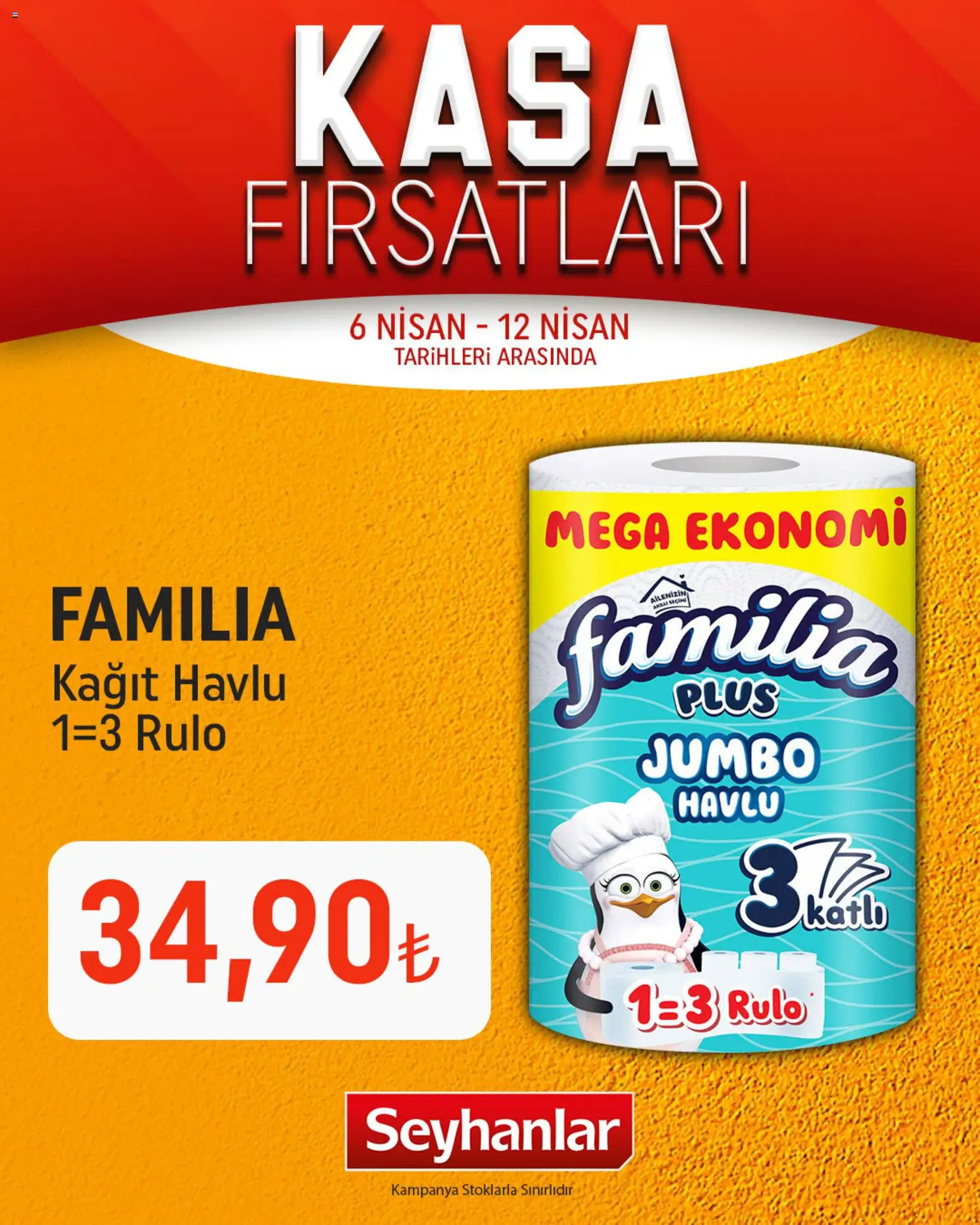 Seyhanlar Market - Katalog Kasa Fırsatları - 06.04.2026 tarihinden itibaren geçerlidir | Sayfa: 3 | Ürünler: Kağıt havlu, Kasa