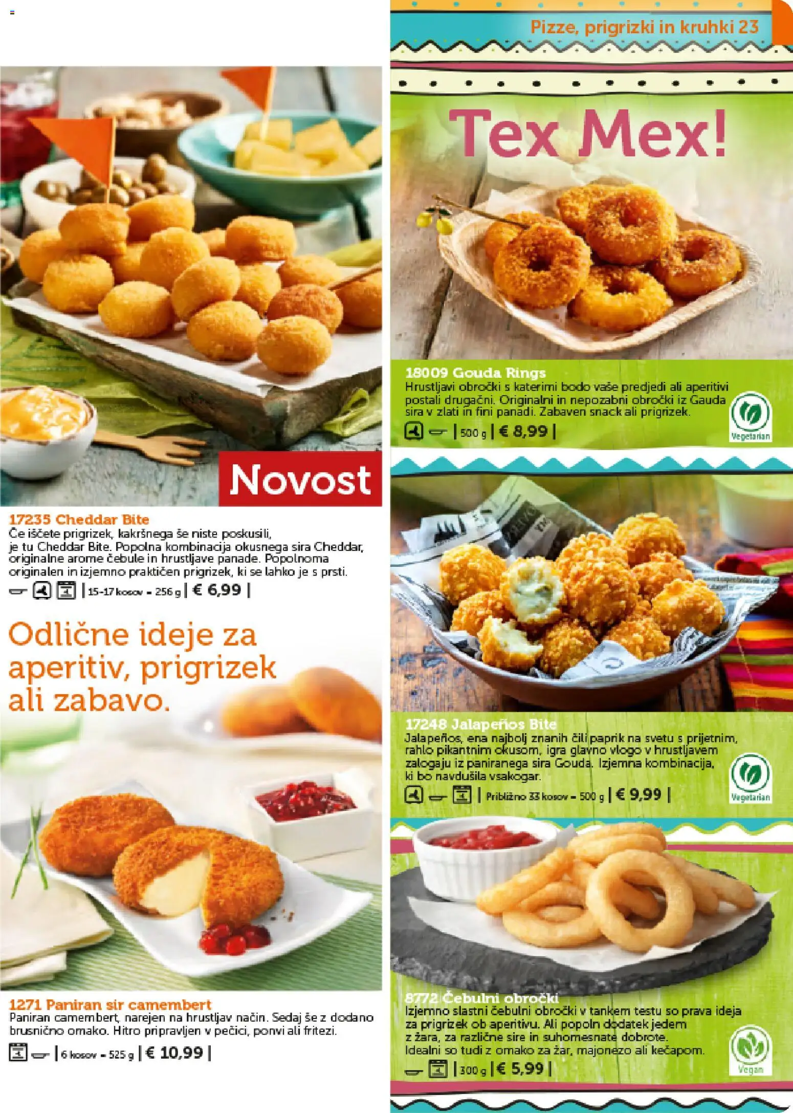 Novi Bofrost katalog ponudbe – veljaven od 01.02.2026 | Stran: 23 | Izdelki: Gauda, Sir, Cheddar, Prigrizki