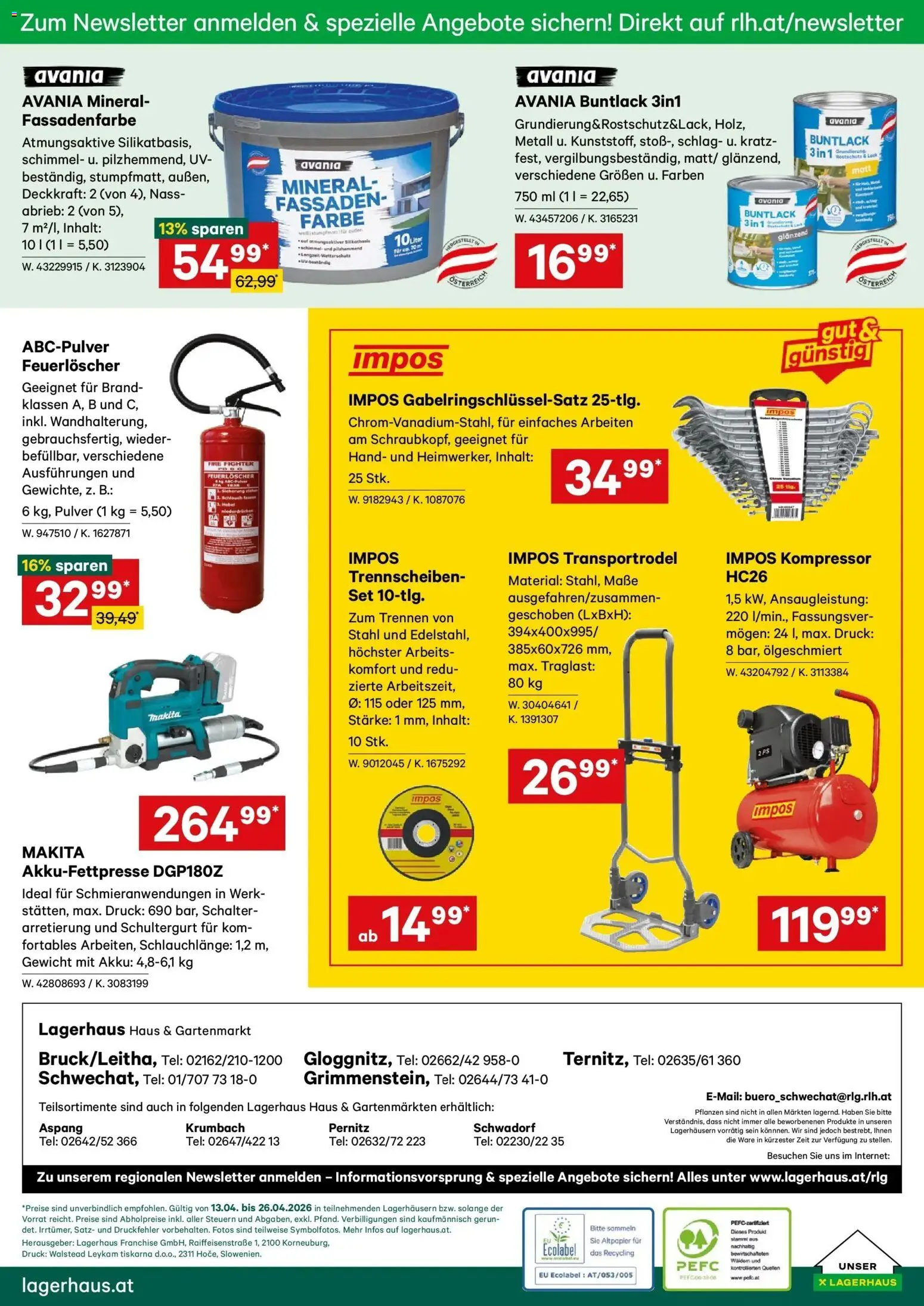 Lagerhaus Wochen Angebote gültig ab 13.04.2026 | Seite: 6 | Produkte: Kabel, Gewicht