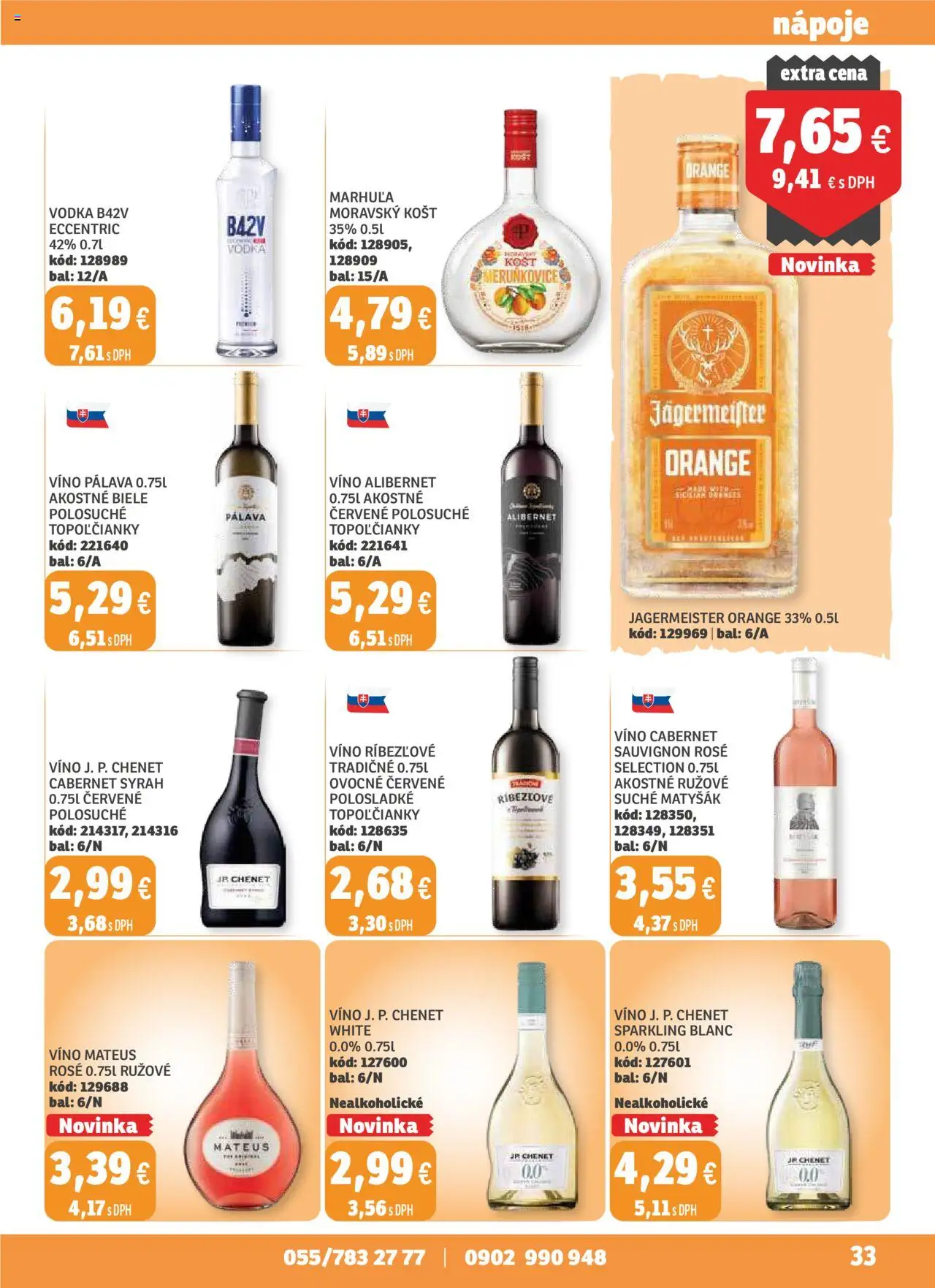 Labaš magazín │ platný od 22.08.2025 | Strana: 33 | Produkty: Jägermeister, Víno, Vodka