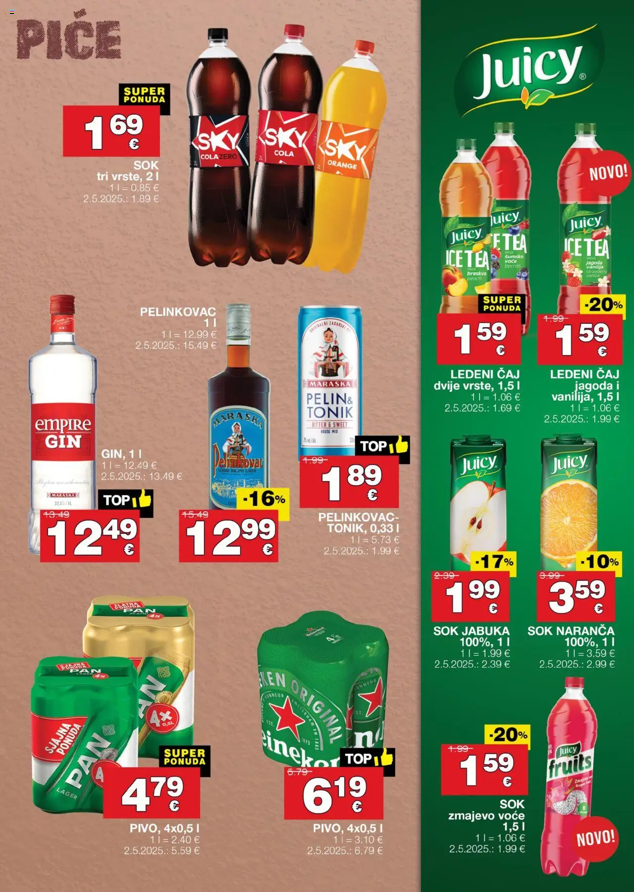 Stanić Diskont katalog | vrijedi od 07.08.2025 | Stranica: 9 | Proizvodi: Voće, Liker, Breskva, Jabuka