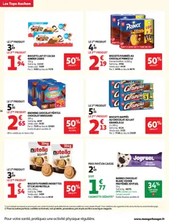 Auchan - Prévisualisation de Auchan - Des prix aussi bas, c'est le top dans votre super valide à partir de 14.10.2025 | Page: 16 | Produits: Nutella, Lait, Prince chocolat, Biscuits