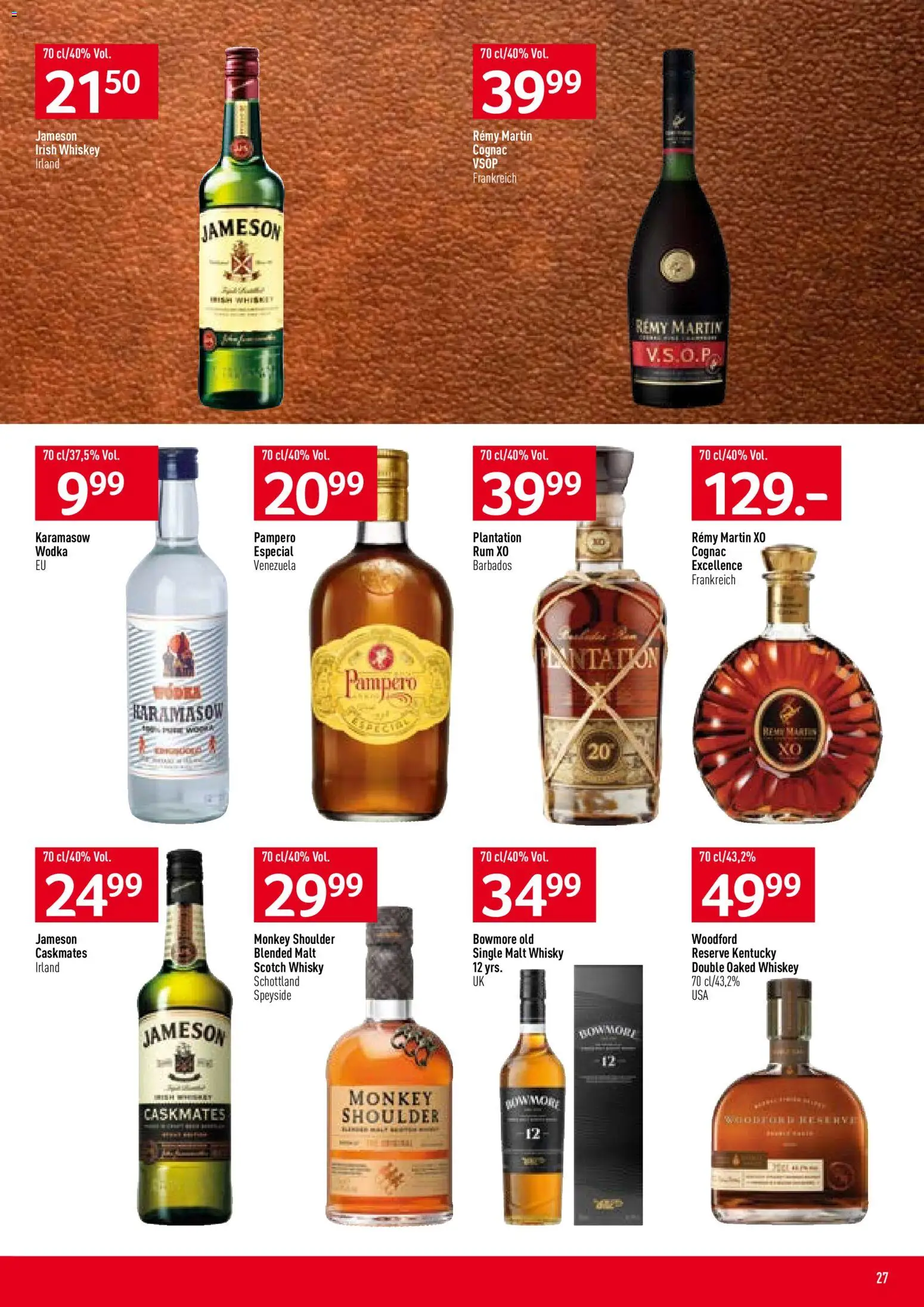 Prodega Aktionen – gültig ab 24.11.2025 | Seite: 27 | Produkte: Wodka, Whiskey