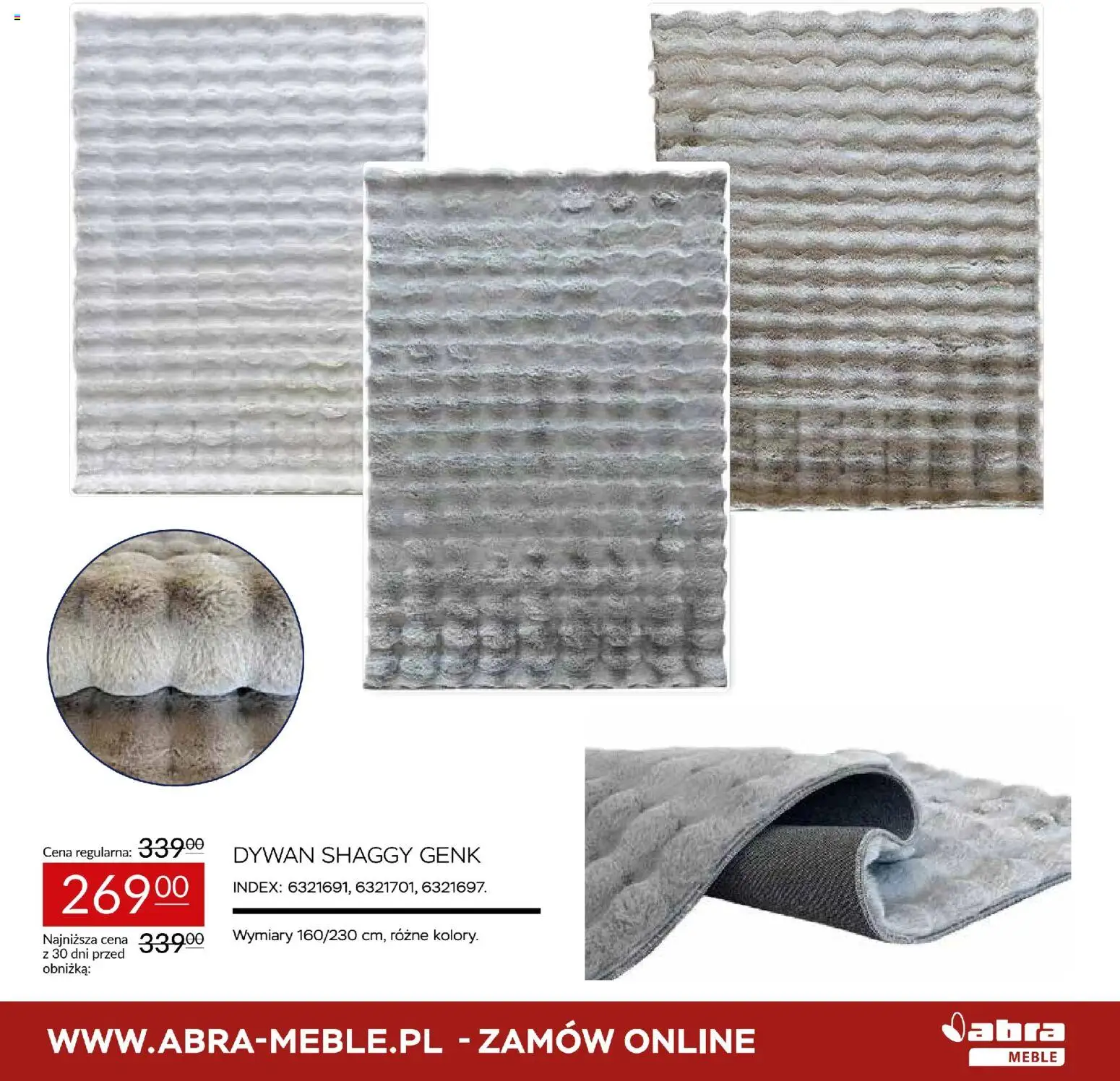 Abra meble Gazetka od 20.11.2025 | Strona: 11 | Produkty: Dywan shaggy, Dywan