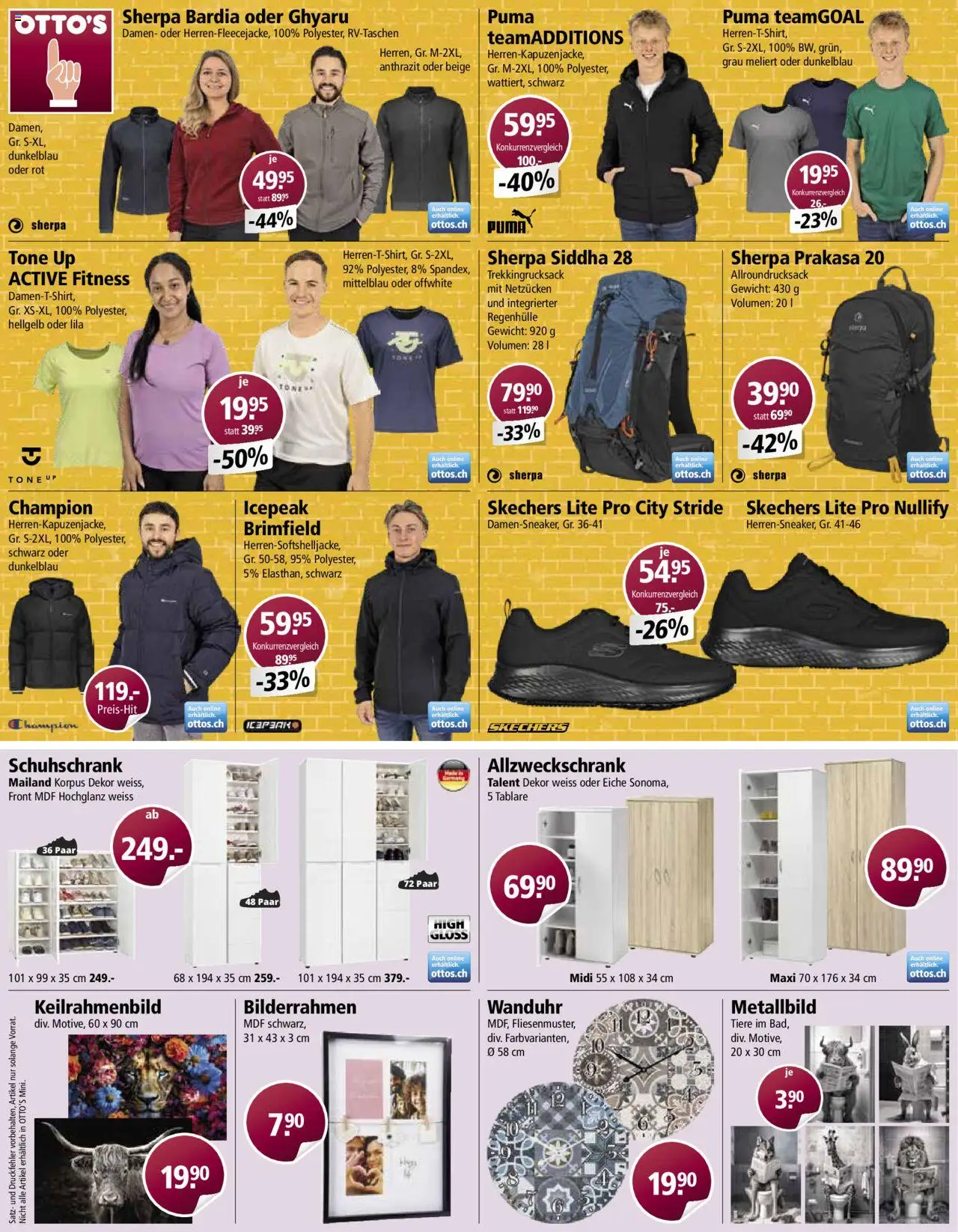 Otto's Aktionen ab 27.08.2025 | Seite: 12 | Produkte: Schuhschrank, Trekkingrucksack, Gewicht