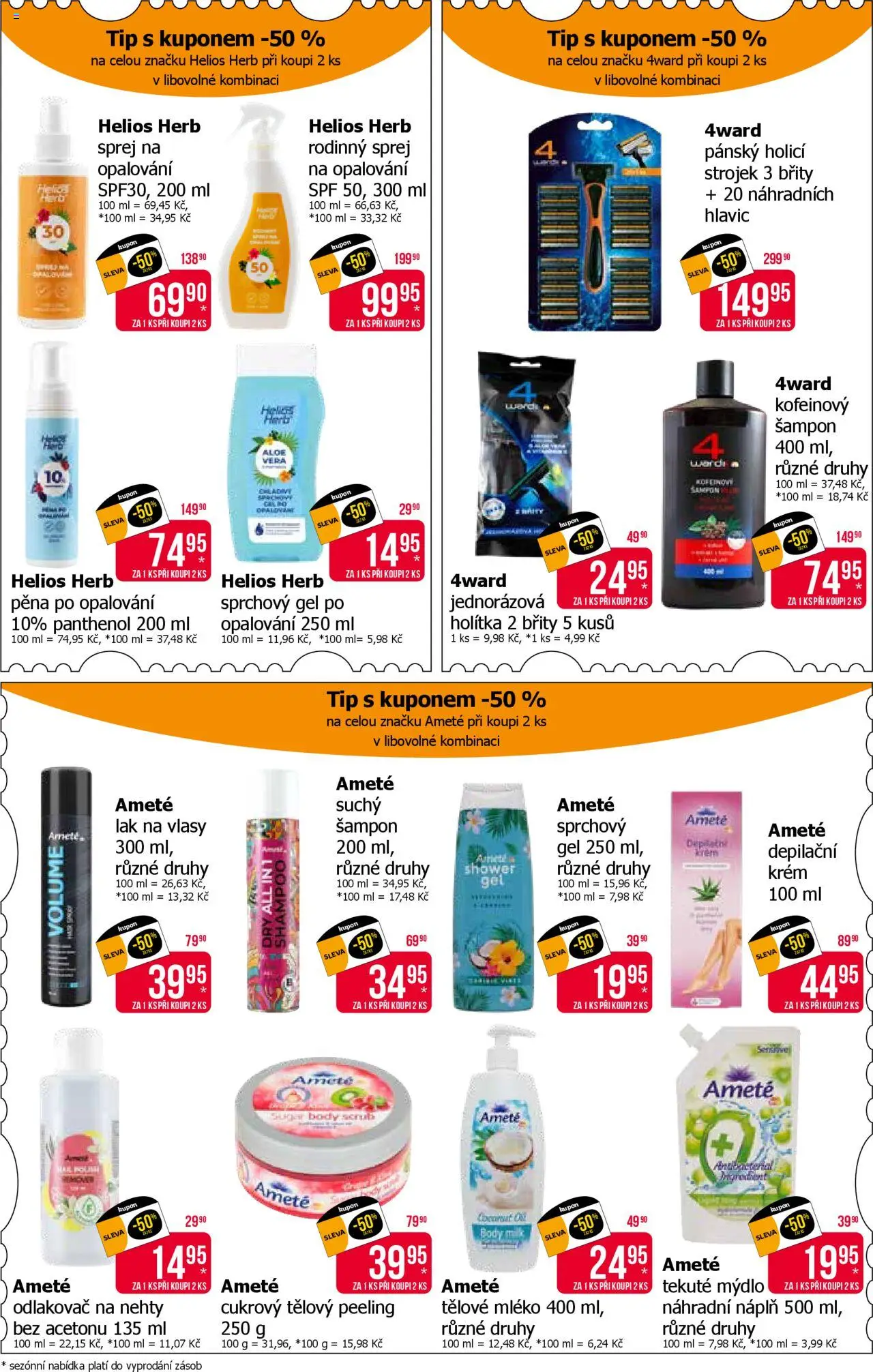 TETA Drogerie leták od 05.06.2025 | Strana: 10 | Produkty: Sprchový gel, Depilační krém, Suchý šampon, Panthenol