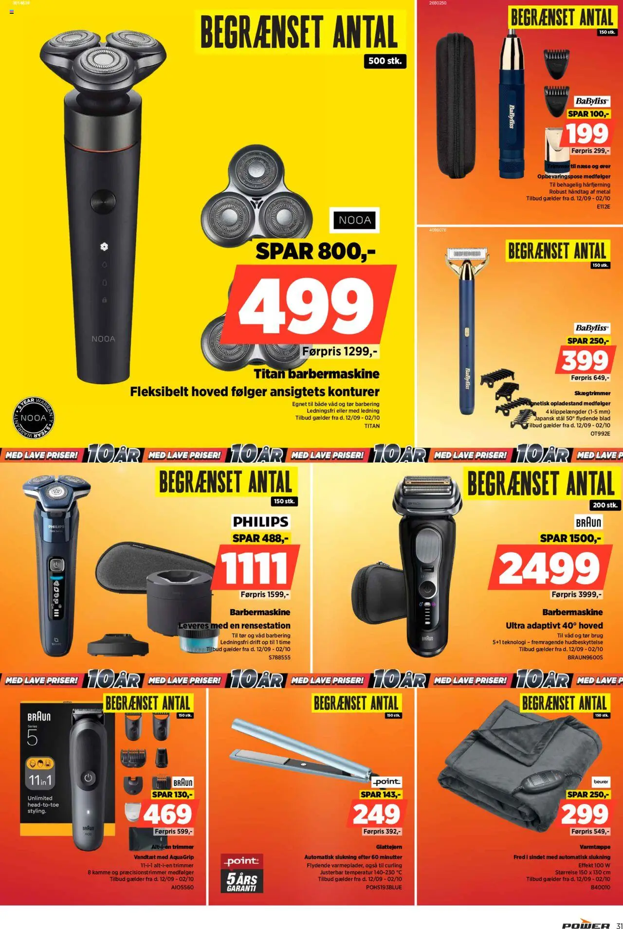 Power tilbudsavis – gyldig fra 19.09.2025 | Side: 31 | Produkter: Barbermaskine, Glattejern