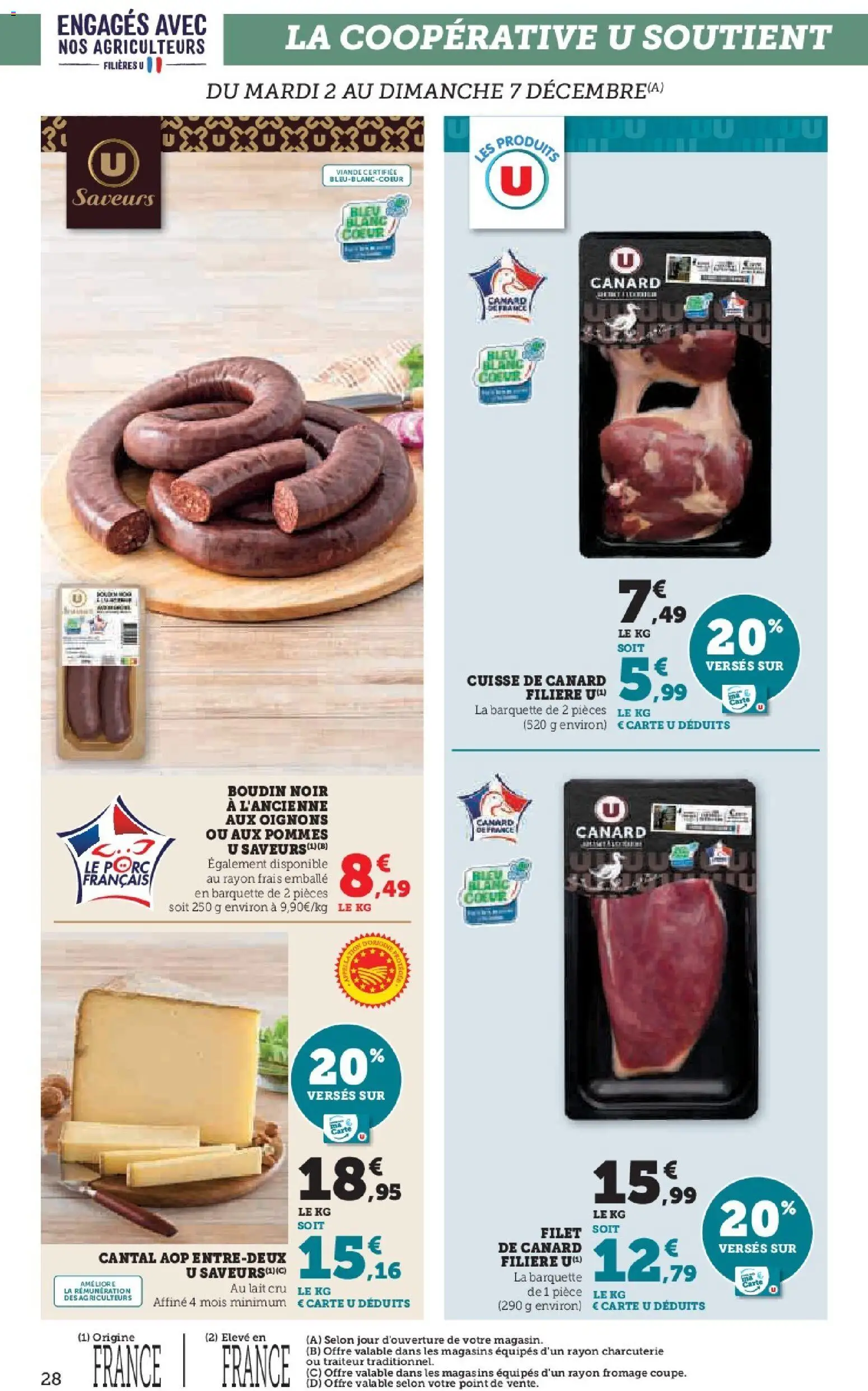 {H1} | Page: 28 | Produits: Lait, Viande, Pommes, Oignons