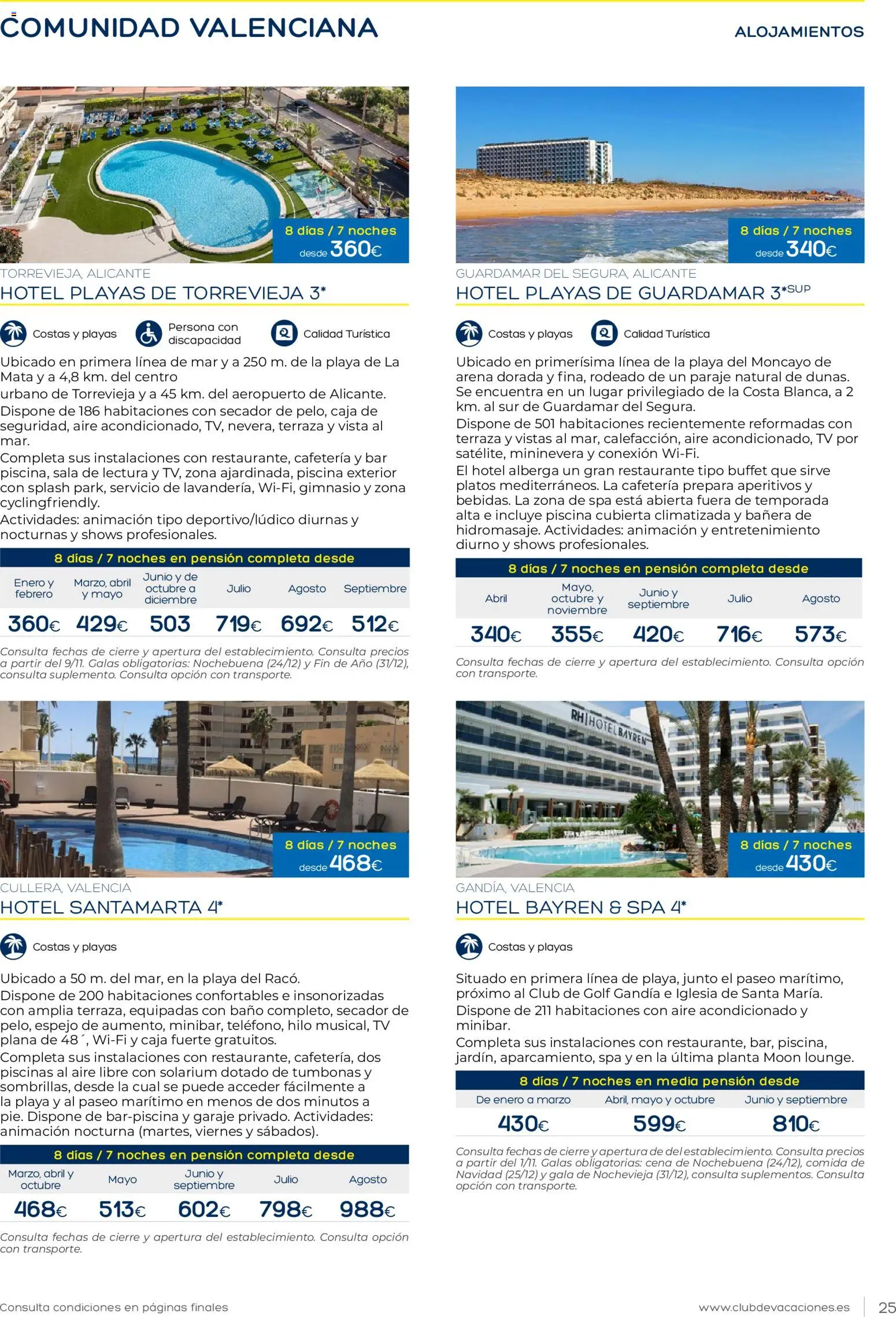 Viajes El Corte Inglés Club de Vacaciones │ válido desde el 01.02.2026 | Página: 25 | Productos: Aire acondicionado, Caja, Baño, Espejo