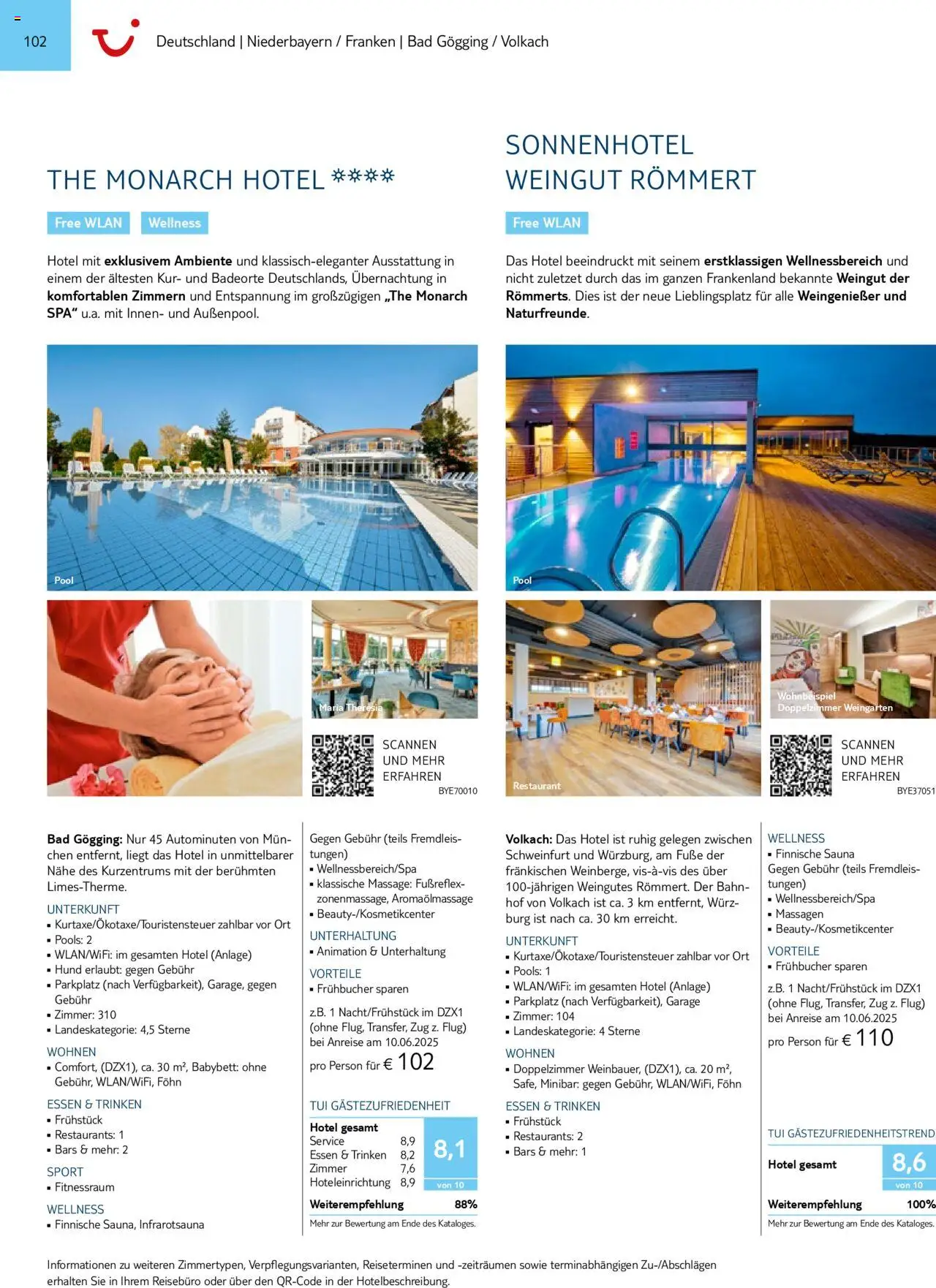 TUI Prospekt 	 – gültig ab 01.11.2024 | Seite: 102 | Produkte: Babybett, Bad, Föhn