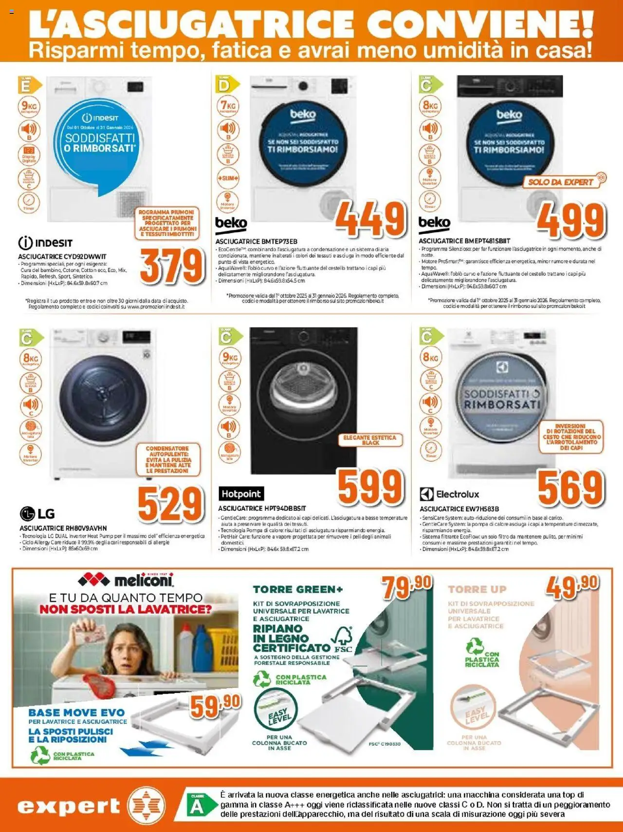 Volantino Expert del 16.10.2025 | Pagina: 5 | Prodotti: Top, Lavatrice, Data, Scala