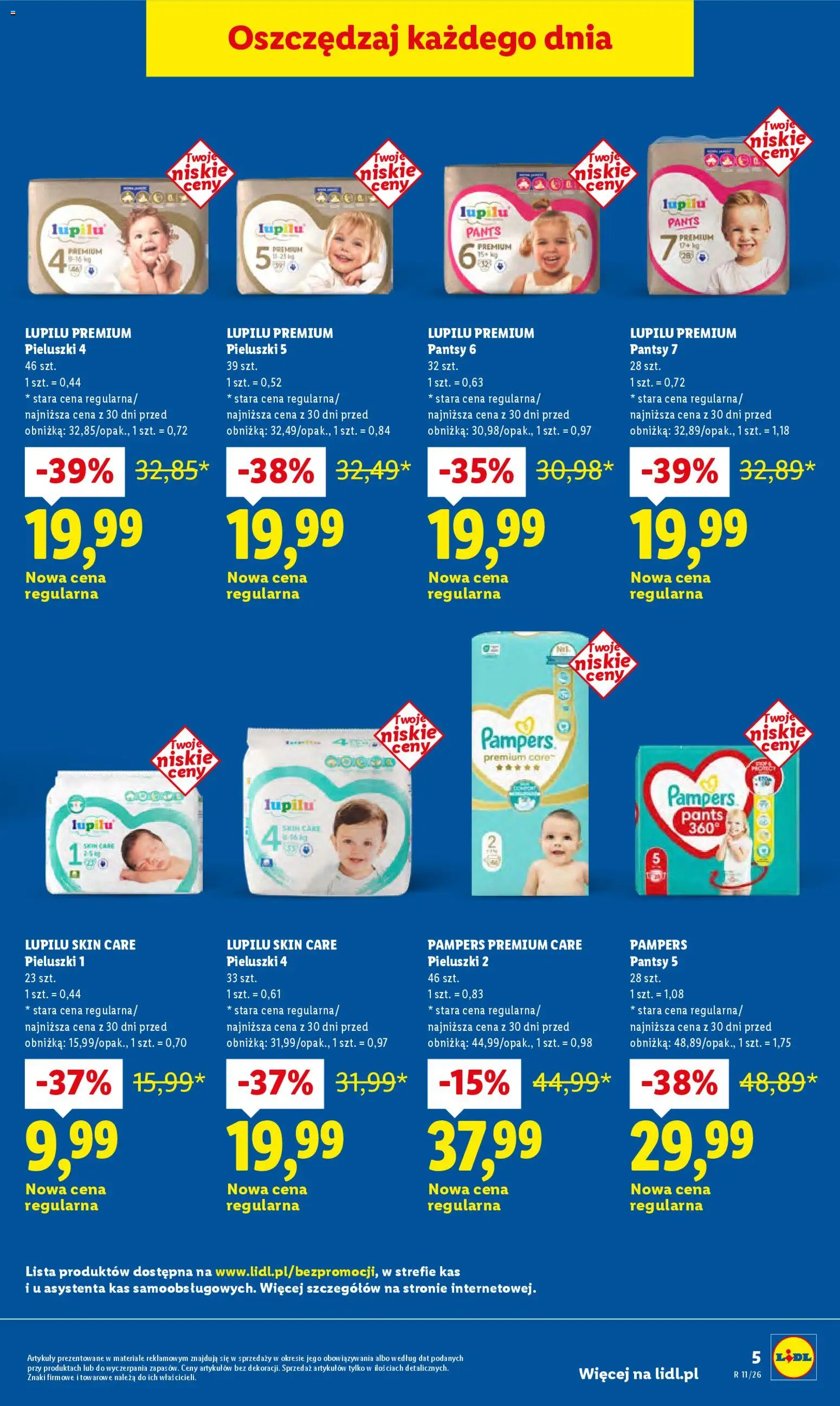Lidl gazetka od 09.03.2026 | Strona: 5 | Produkty: Pampers