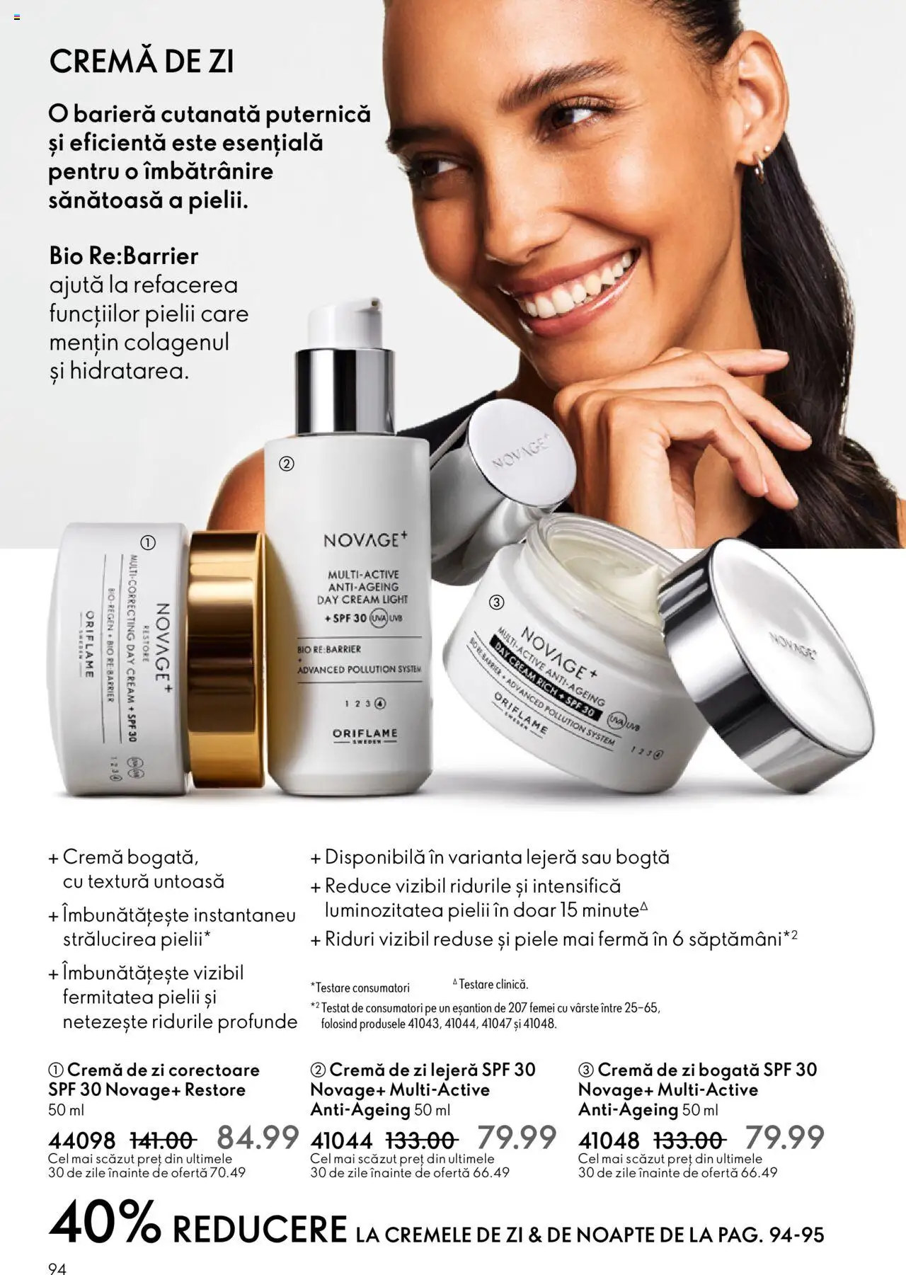 Noul catalog Oriflame – valabil de la 01.10.2025 | Pagină: 94 | Produse: Şerit ödül, Cremă de zi, Cremă