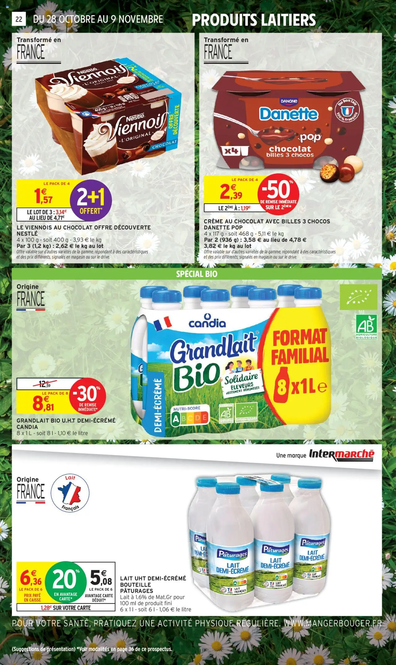 {H1} | Page: 10 | Produits: Crème au chocolat, Lait, Chocolat, Crème