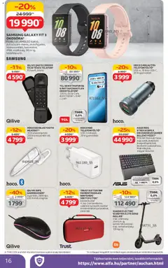 Auchan akciós ujság - amely érvényes a következő dátumtól: 03.07.2025 | Oldal: 16 | Termékek: Billentyűzet, Smartwatch, Smartphone, Xiaomi