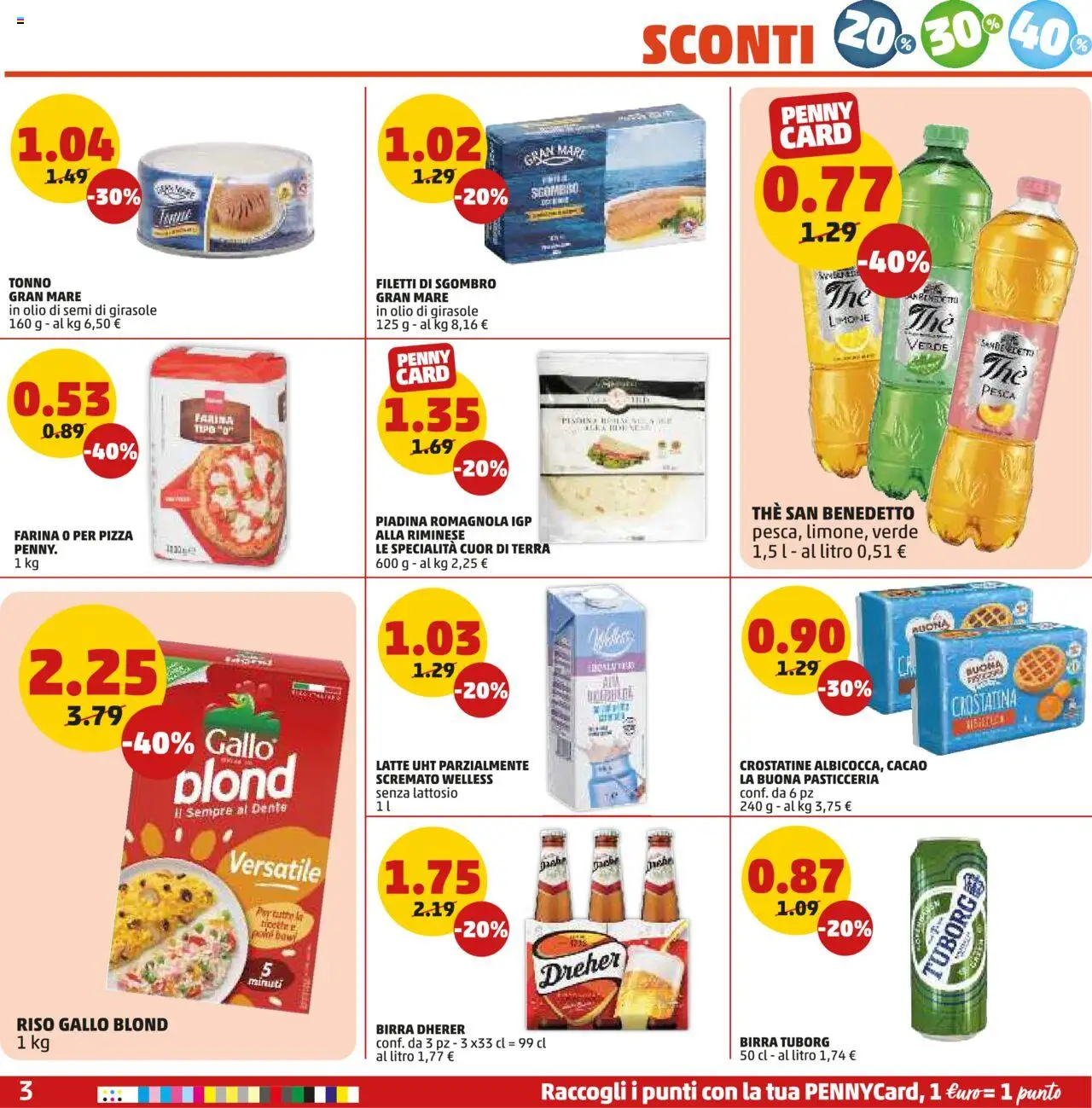 Volantino PENNY del 19.06.2025 | Pagina: 3 | Prodotti: Birra, The, Cacao, Sgombro