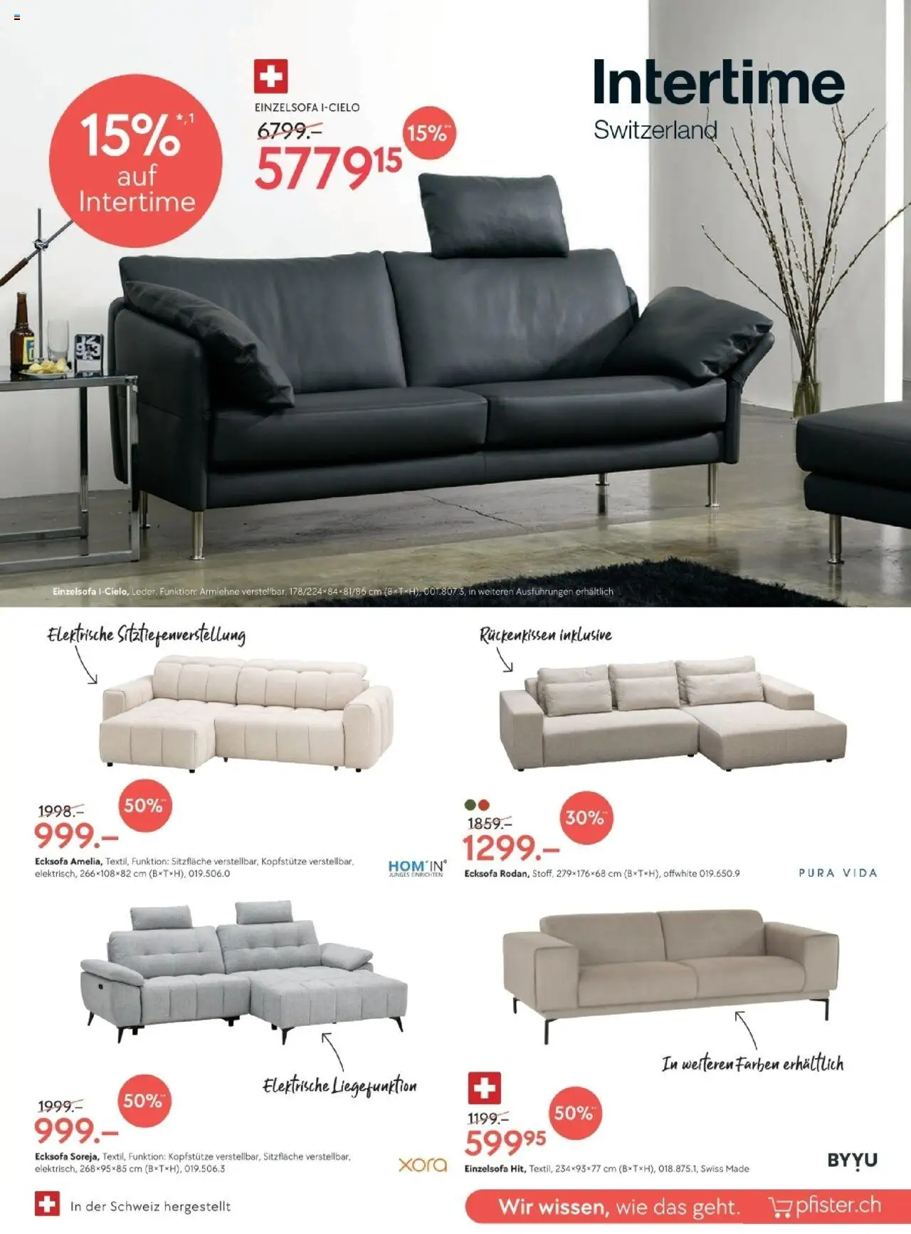 Pfister Aktionen – gültig ab 09.09.2025 | Seite: 5 | Produkte: Ecksofa