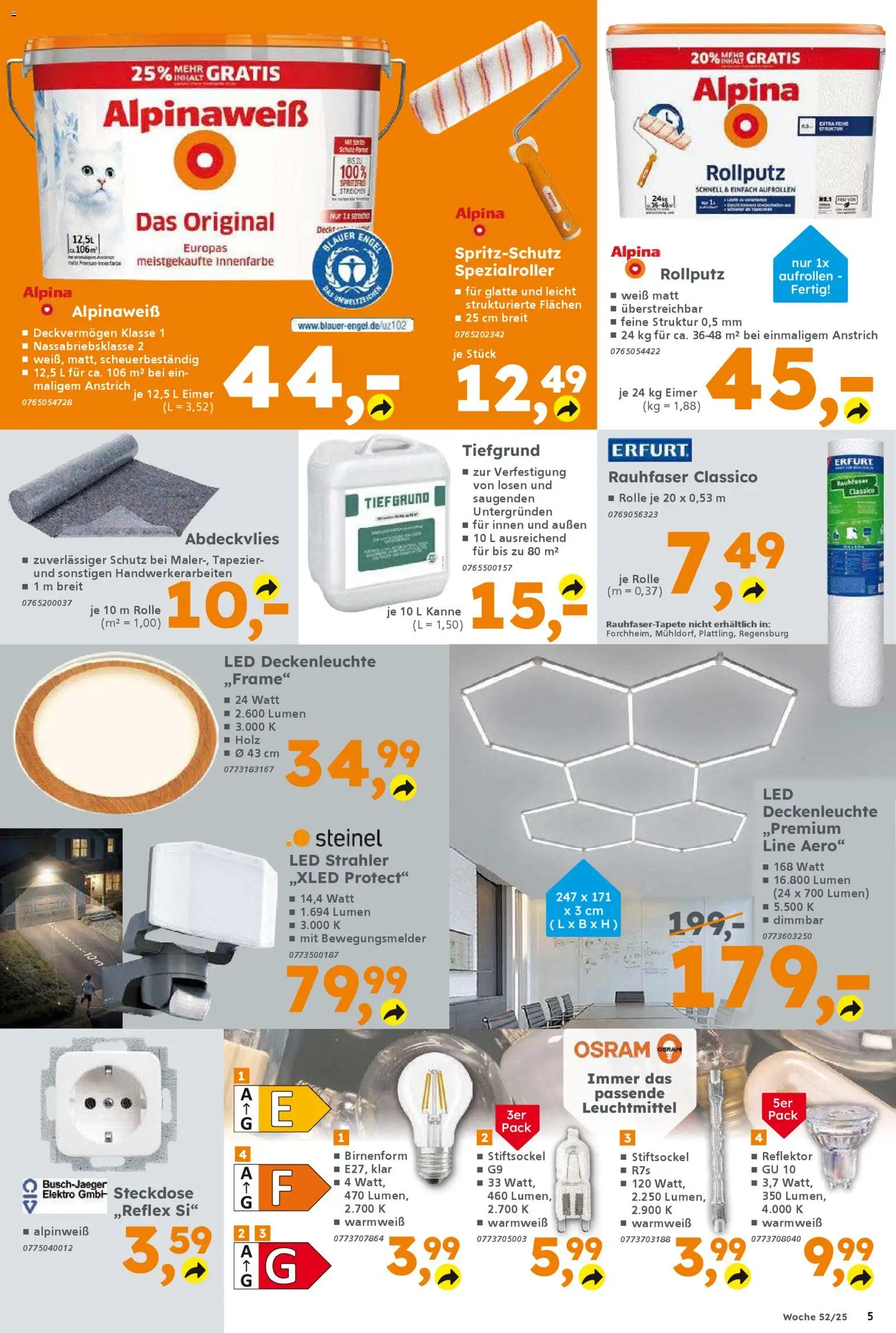 Globus Baumarkt Prospekt Weinstadt-Endersbach – gültig ab 21.12.2025 | Seite: 5