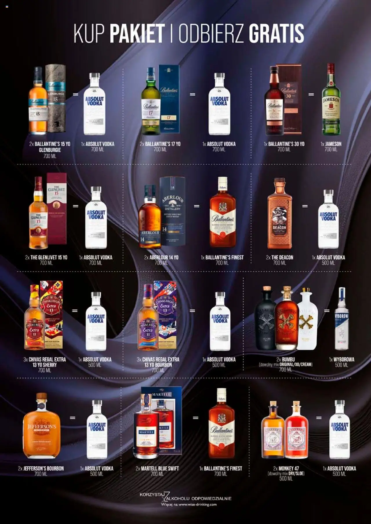 Eurocash Gazetka - Katalog Alkoholowy od 01.10.2025 | Strona: 9 | Produkty: Jameson, Bourbon, Vodka, Regał