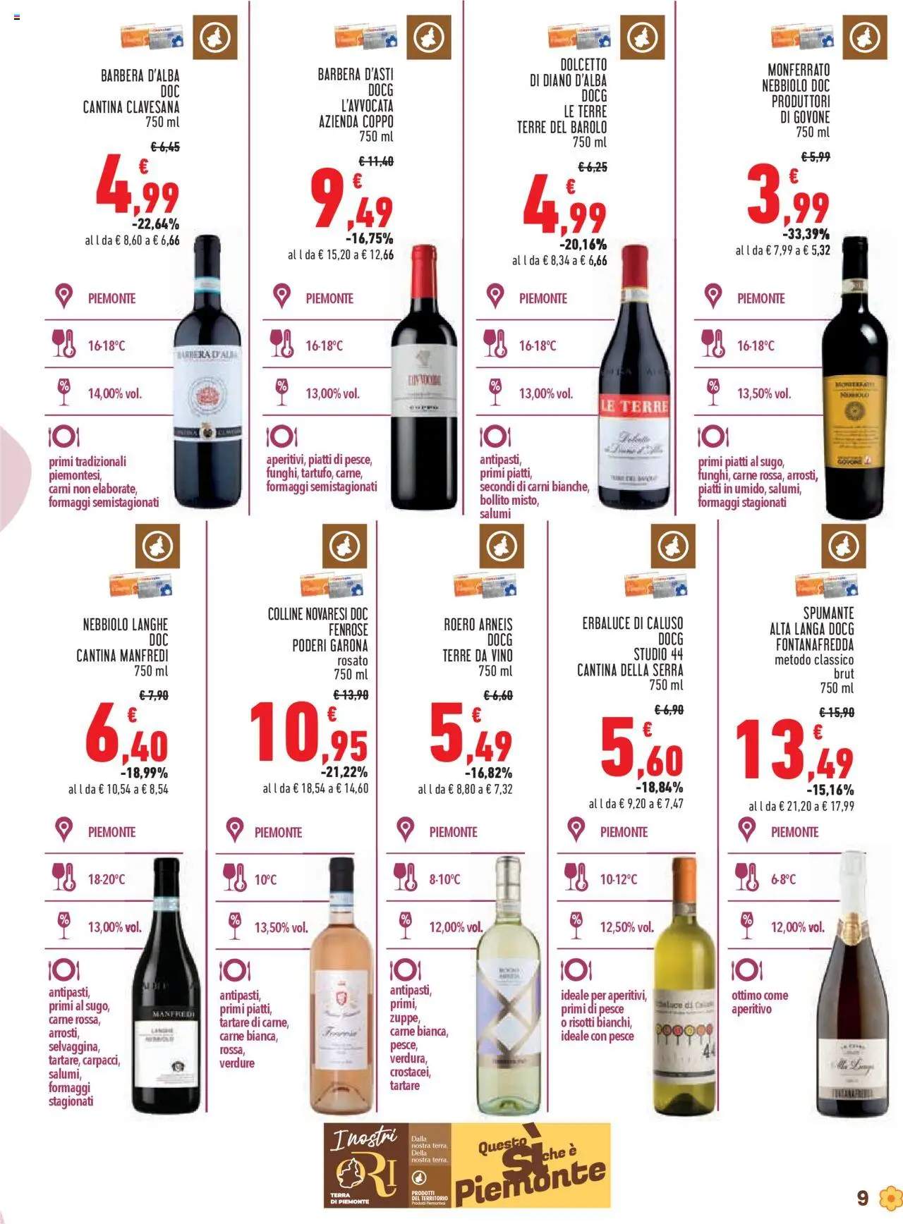 Volantino Conad del 05.06.2025 | Pagina: 9 | Prodotti: Pesce, Verdure, Spumante, Aperitivo